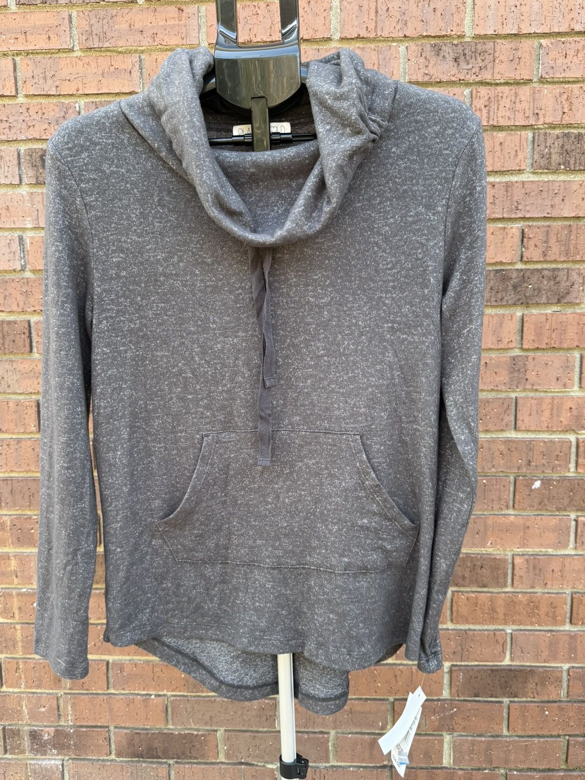 Other Planet Gold Cowl Neck Sweater Tunic Top Grey Kangaroo Pocket Size M / US 6-8 / IT 42-44 - 1 Thumbnail