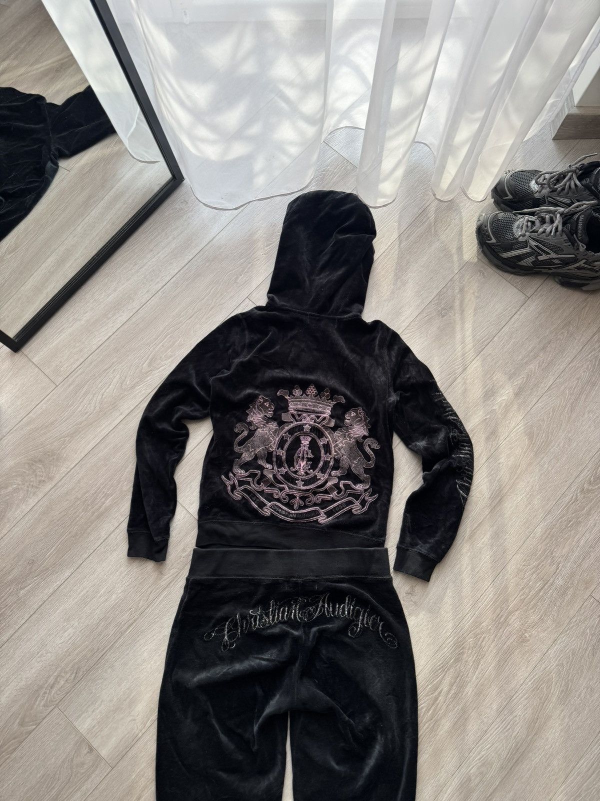 Christian Audigier Vintage Ed Hardy By Christian Audigier Sweatshirt Pants Suit Size S / US 4 / IT 40 - 1 Thumbnail