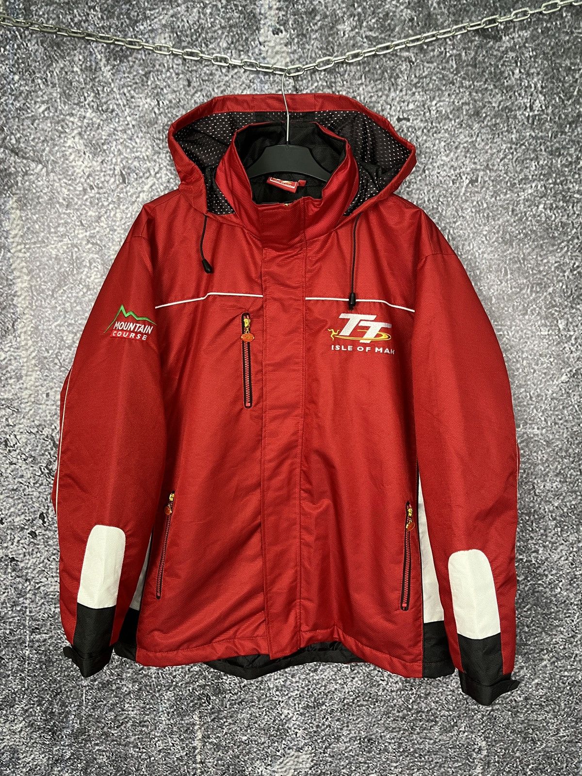 Vintage TT Isle Of Man Racing Jacket Road Races Mountain Course Sz L Size US L / EU 52-54 / 3 - 2 Thumbnail