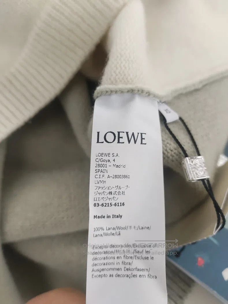 Loewe Loewe Pocket Embroidered Logo Patchwork Wool Top Size XS / US 0-2 / IT 36-38 - 5 Thumbnail