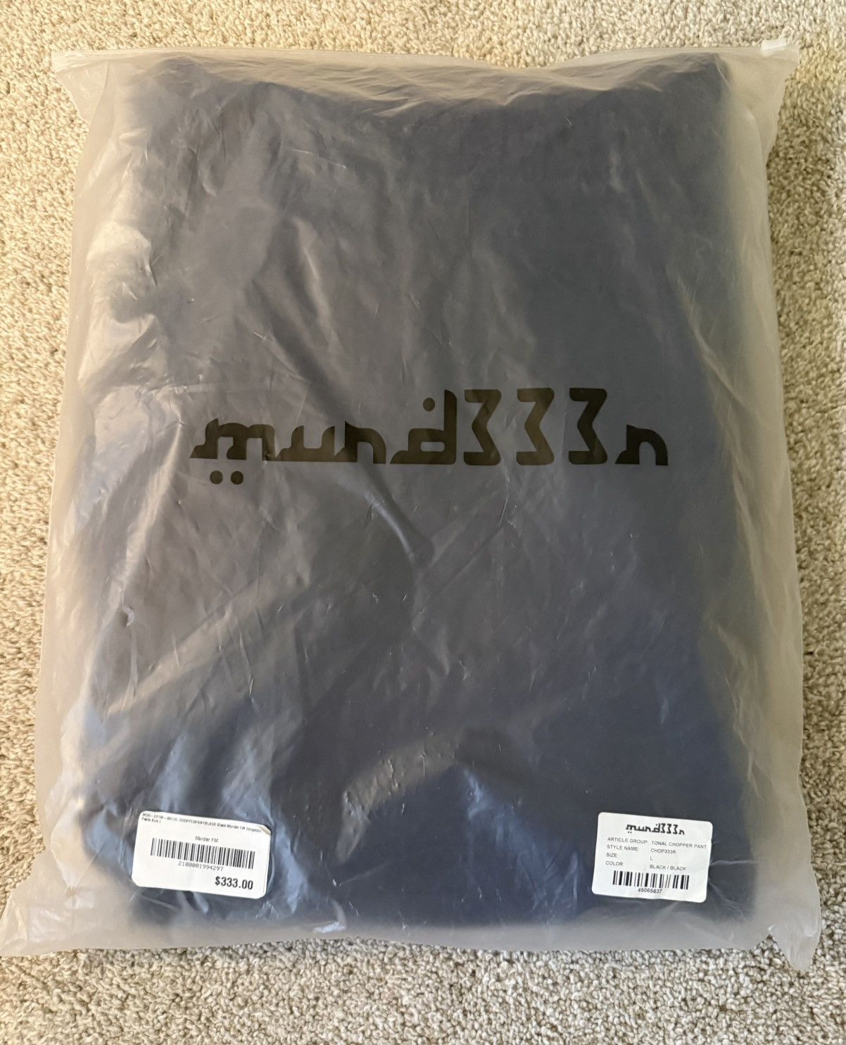 murd333r.fm Murd333r.fm Chopper Sweatpants (Black) Size US 34 / EU 50 - 7 Thumbnail