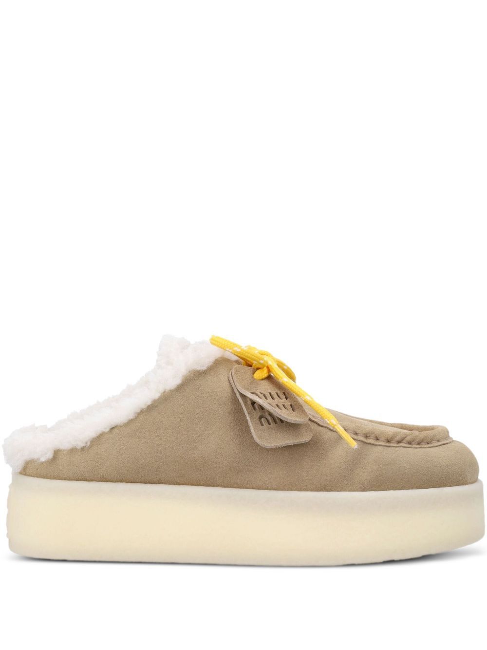 Miu Miu SUEDE LEATHER SLIPPERS Size US 9 / IT 39 - 1 Thumbnail