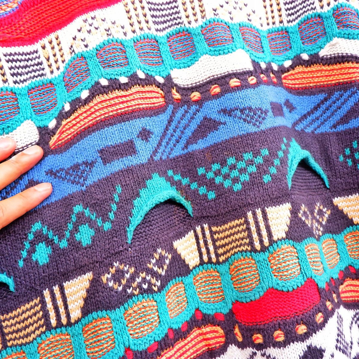 Vintage WATERFRONT 3D KNITWEAR Size US XL / EU 56 / 4 - 4 Thumbnail