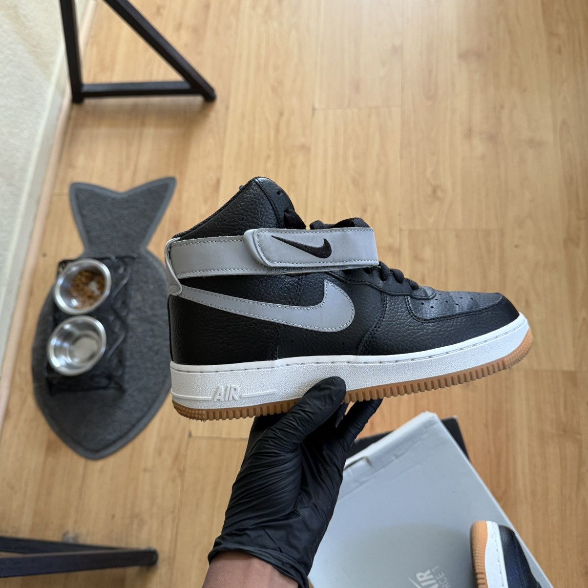 Nike 2019 Air Force 1 High '07 'Black Wolf Grey' Size US 7.5 / EU 40-41 - 11 Thumbnail