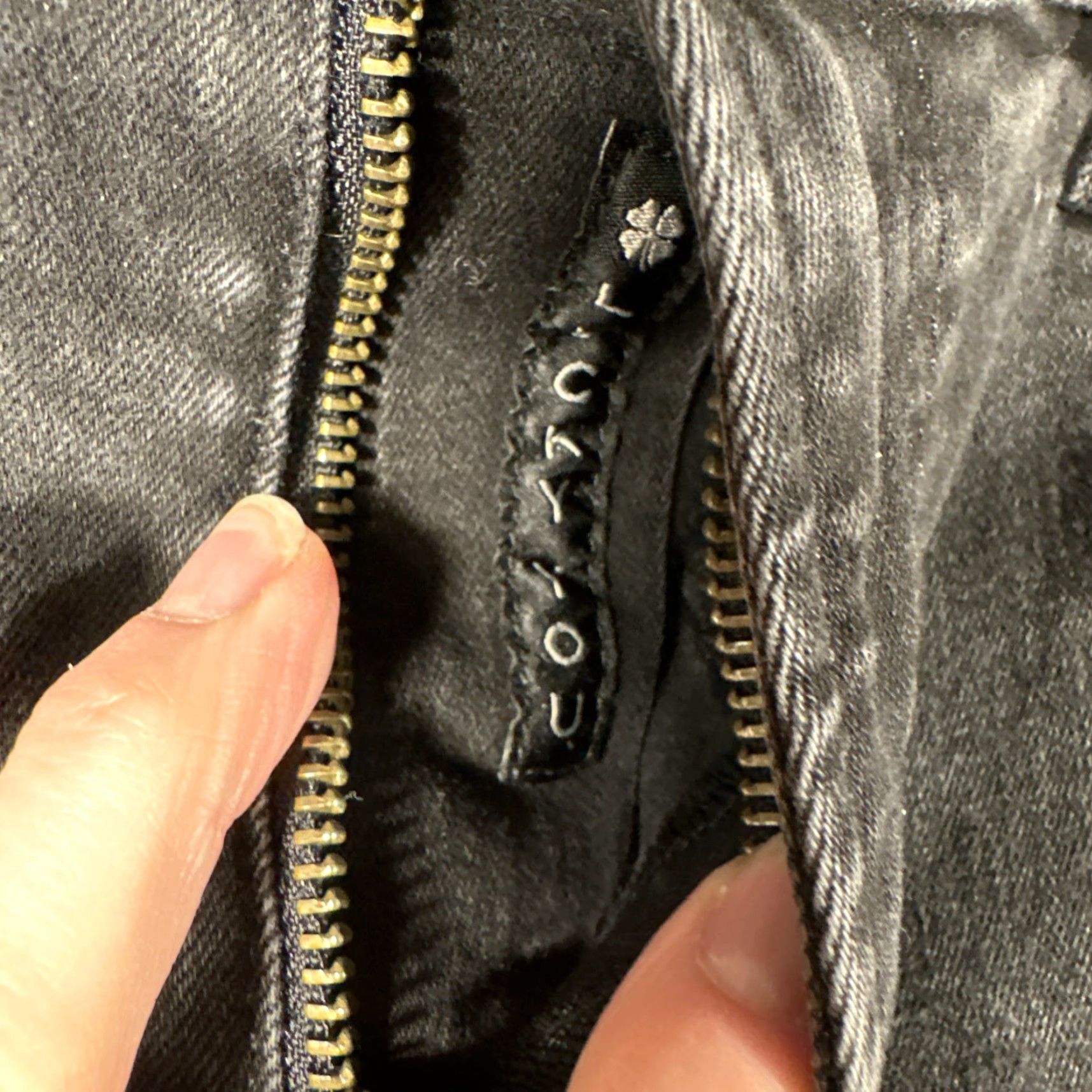 Lucky Brand Lucky Brand 410 Athletic Straight Jeans Mens 36x32 Black Denim Stretch Size US 36 / EU 52 - 3 Thumbnail