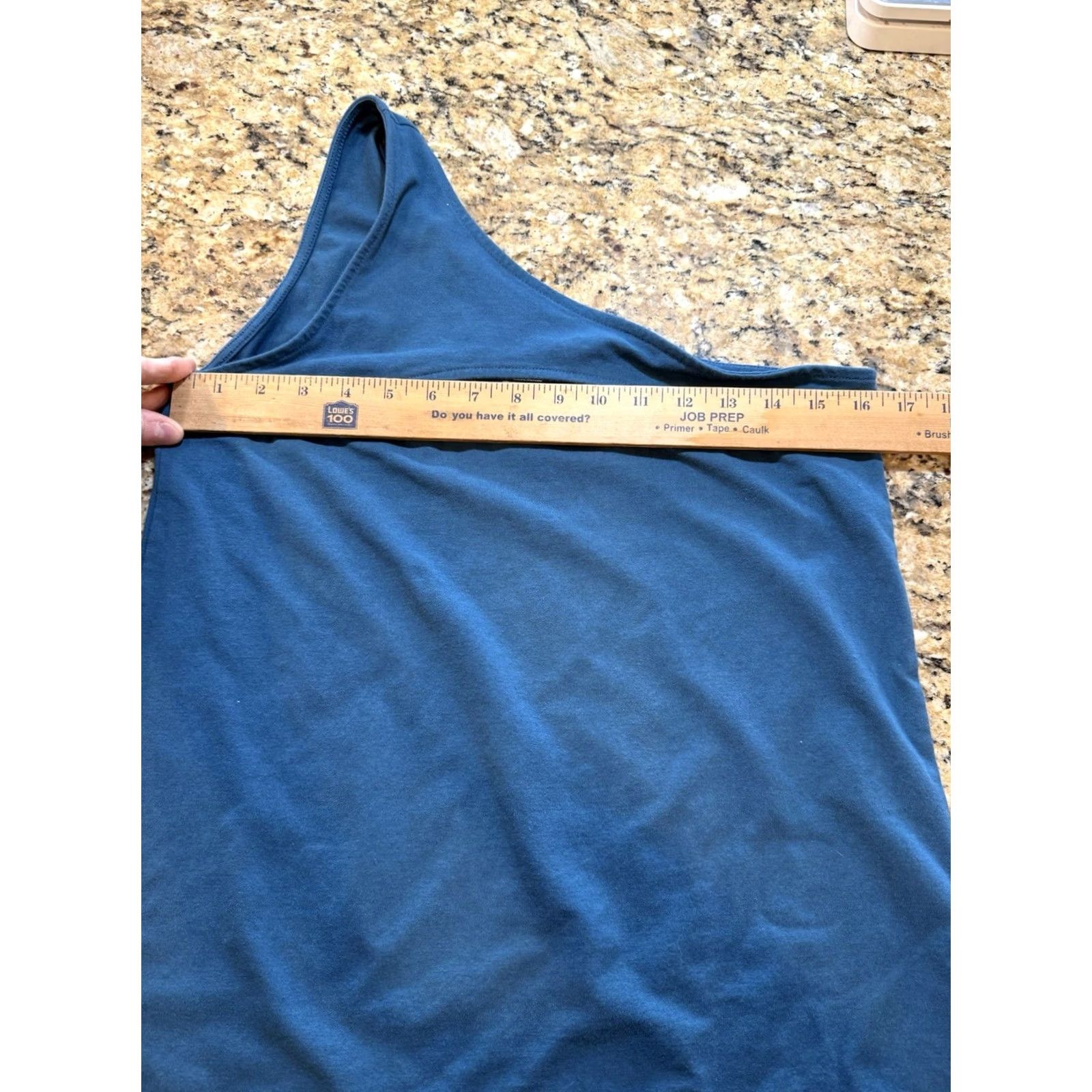Torrid Torrid Tank One Shoulder Knit Blue Solid 1X Plus Womens Sleeveless Stretchy Cut Out Shirt Size XL / US 12-14 / IT 48-50 - 3 Thumbnail