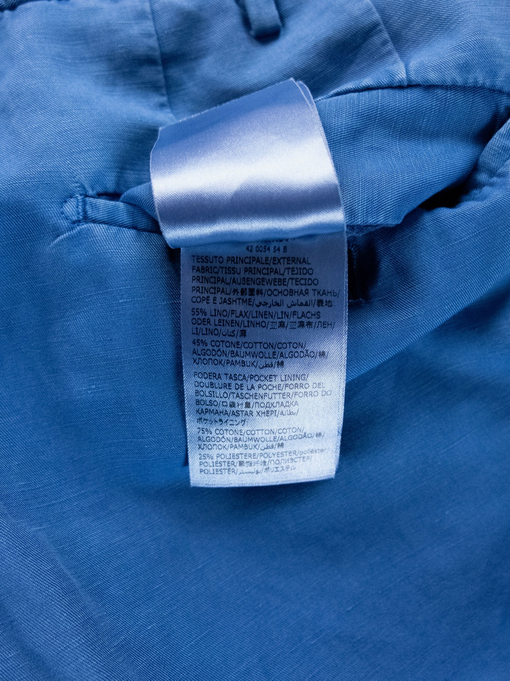 Incotex INCOTEX blue chinolino linen cotton blend bermuda shorts 34 Size US 34 / EU 50 - 8 Thumbnail