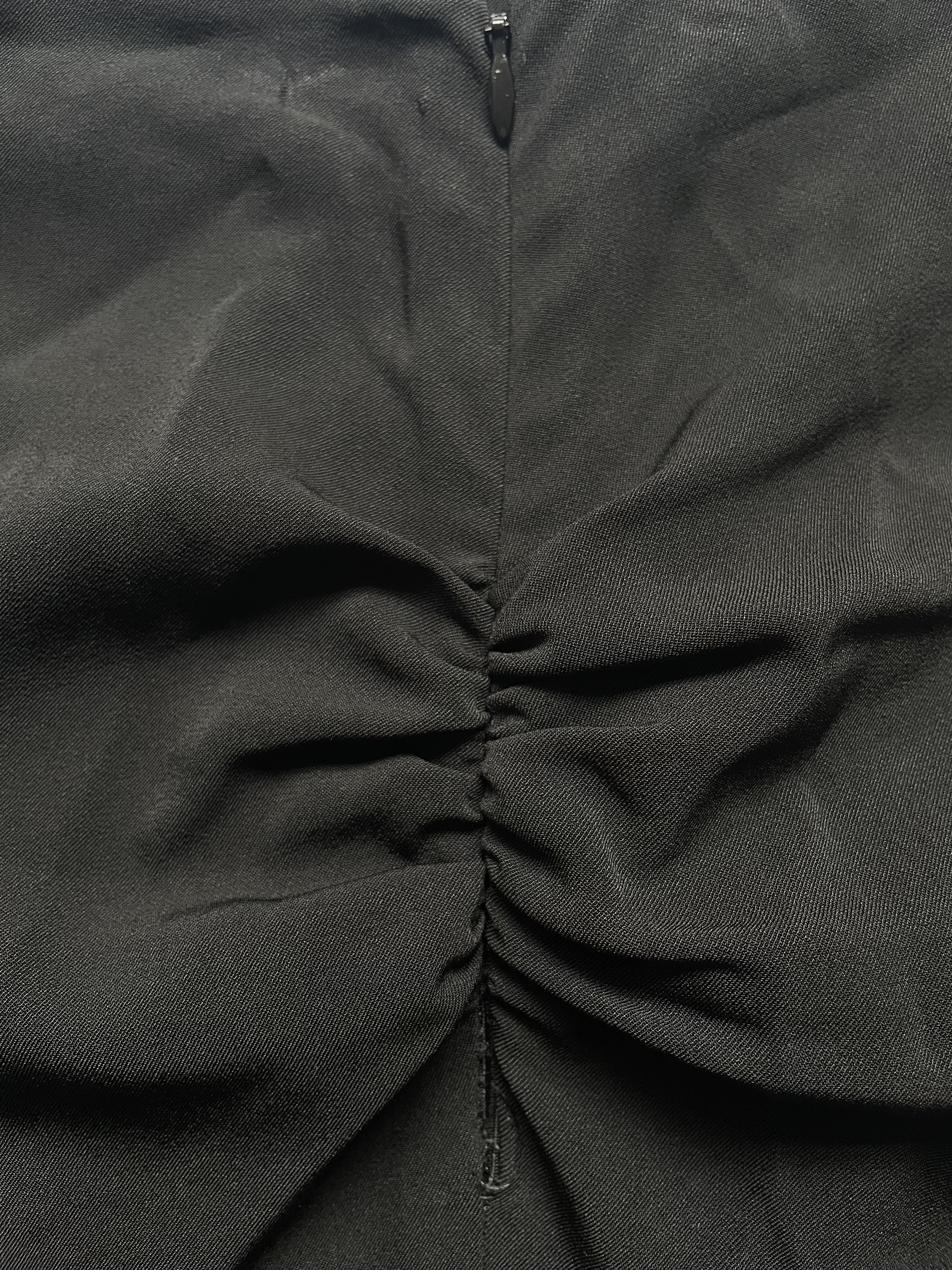 Balenciaga Black Side Ruched Skirt | Size FR34 XSmall Size 25" / US 0 / IT 36 - 6 Thumbnail