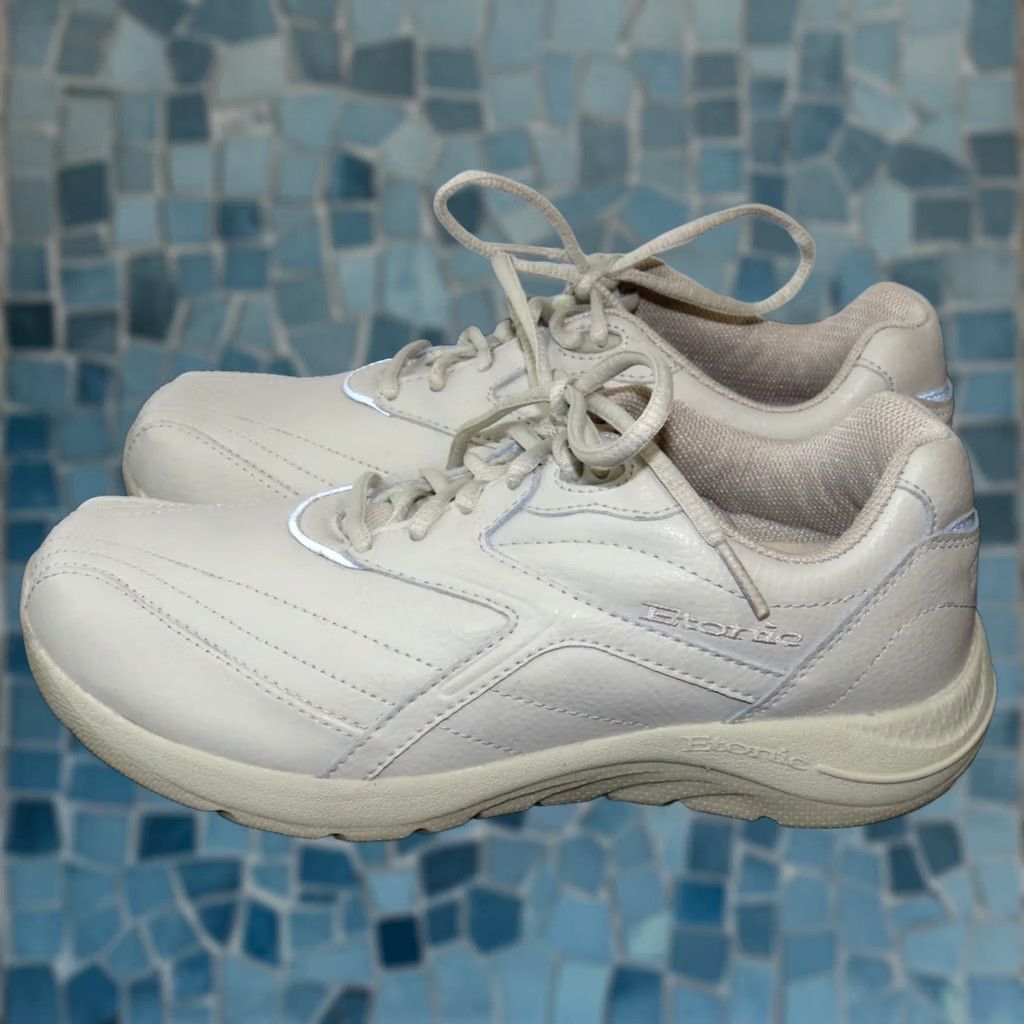 ANATOMICA VINTAGE Etonic Sneaker Women White Lace Up 6.5 D Lite Walker Anti-Microbial Padded Comfort Retro 90s Athletic Shoes Size US 7 / IT 37 - 1 Thumbnail