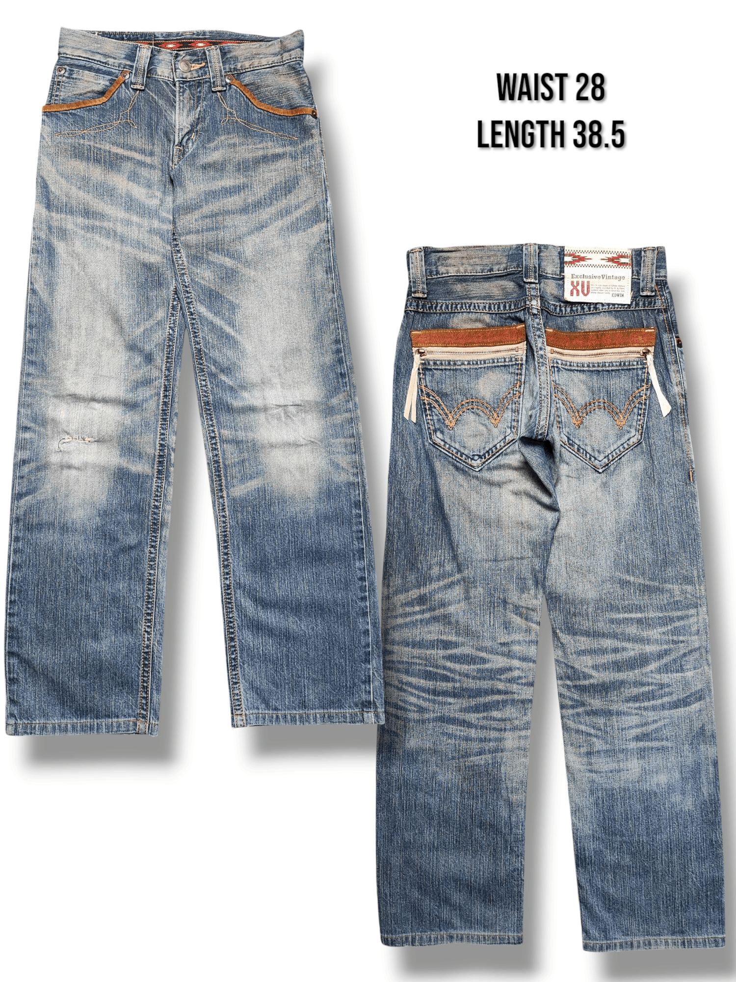 Edwin Edwin XV Vintage Rusty Distress Faded Size US 28 / EU 44 - 1 Thumbnail
