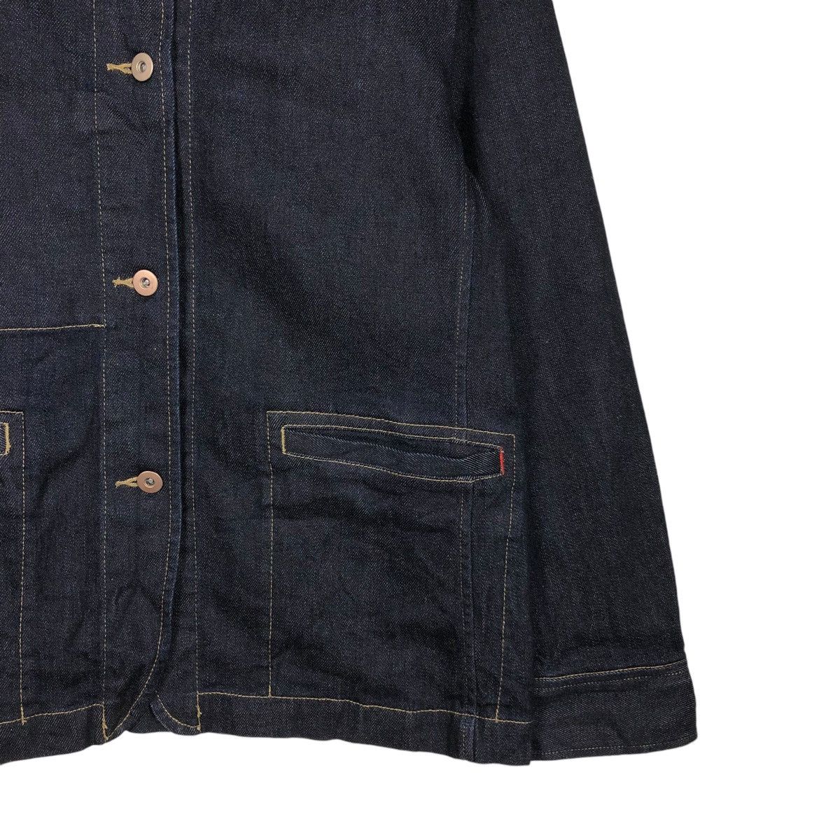 Japanese Brand 🔥VINTAGE DENIM JACKET BIKER UNIQLO INES DE LA FRESSANGE Size US L / EU 52-54 / 3 - 7 Thumbnail