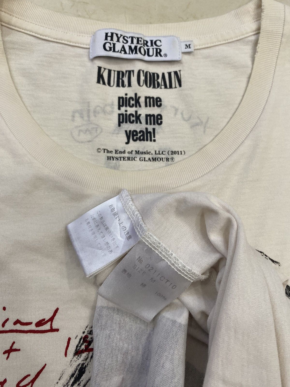 Hysteric Glamour 💥HYSTERIC GLAMOUR x Kurt Cobain Nirvana grunge band shirt Size US M / EU 48-50 / 2 - 6 Thumbnail