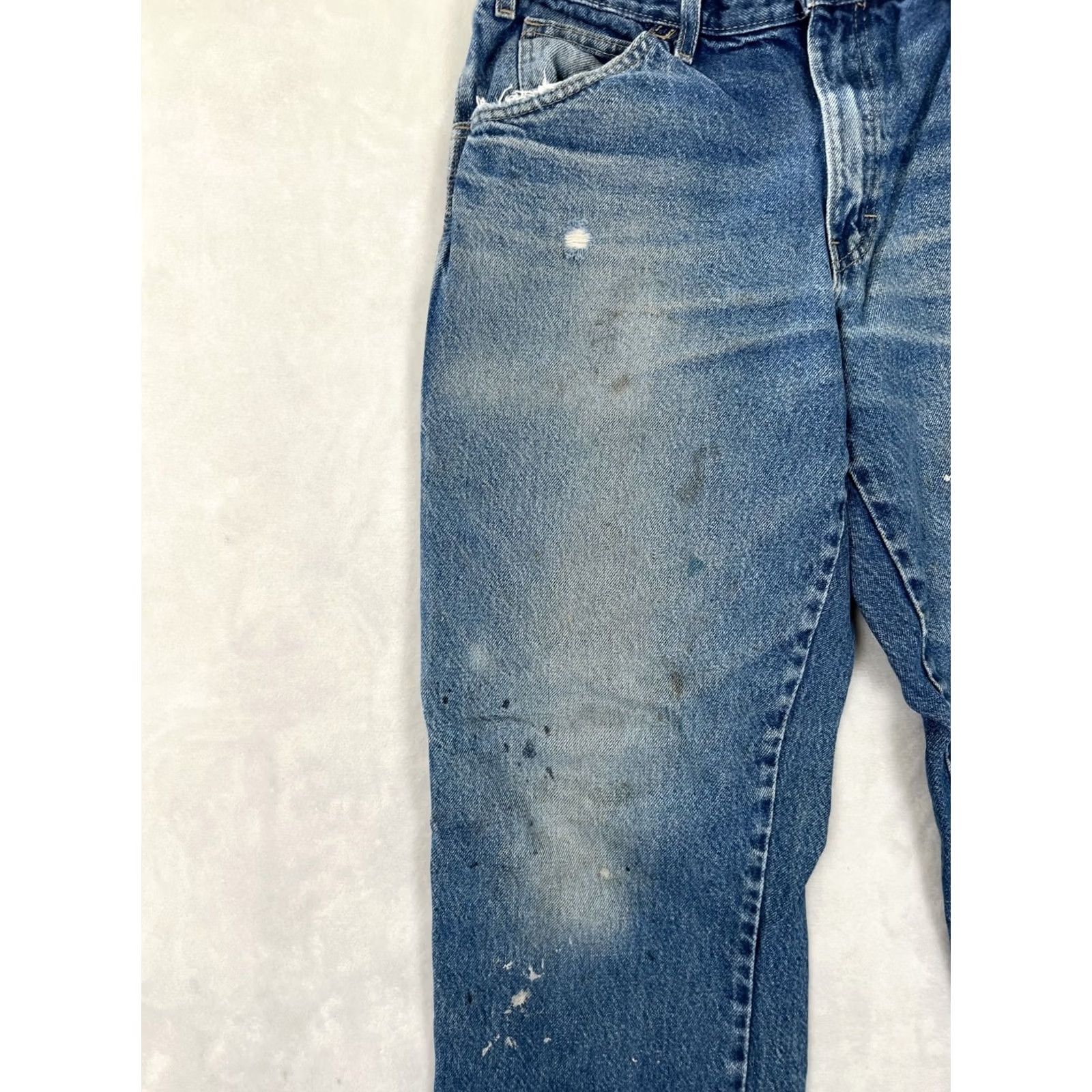 Dickies VINTAGE Dickies Carpenter Jeans Denim Workwear 32x30 Faded Distressed 874 Blue Jeans Mens Regular Straight Workwear 70s Grunge USA Dickies 874 Size US 36 / EU 52 - 4 Thumbnail
