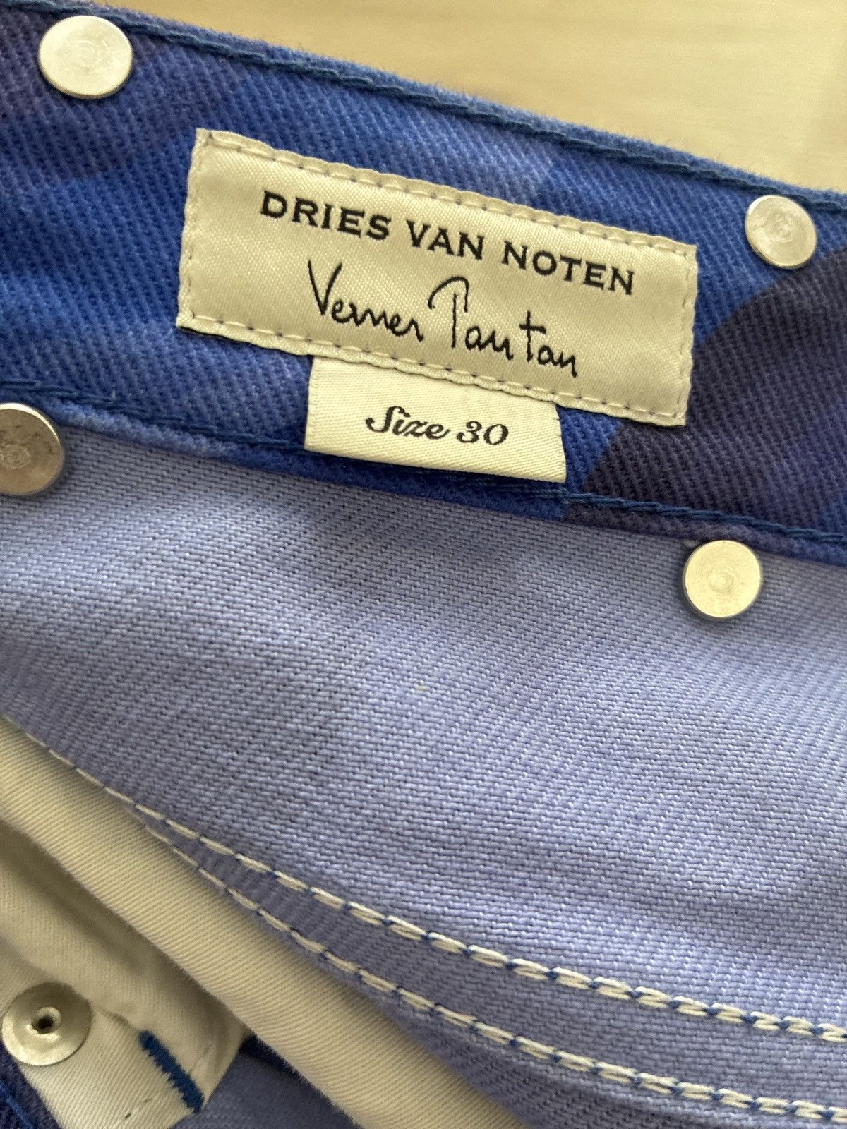 Dries Van Noten Dries Van Noten x Verner Panton SS19 Blue Wave Jeans Size US 30 / EU 46 - 4 Thumbnail