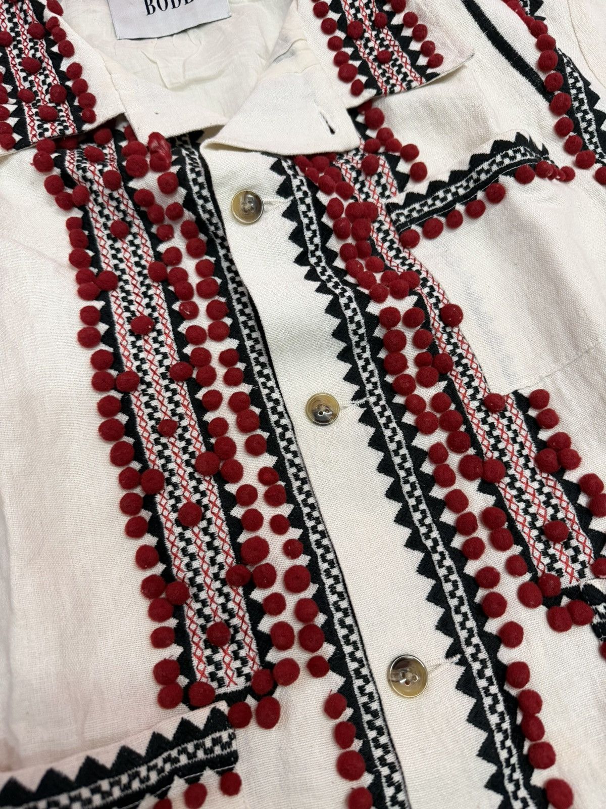 Bode BODE POM POM EMBROIDERED JACKET Size US L / EU 52-54 / 3 - 4 Thumbnail