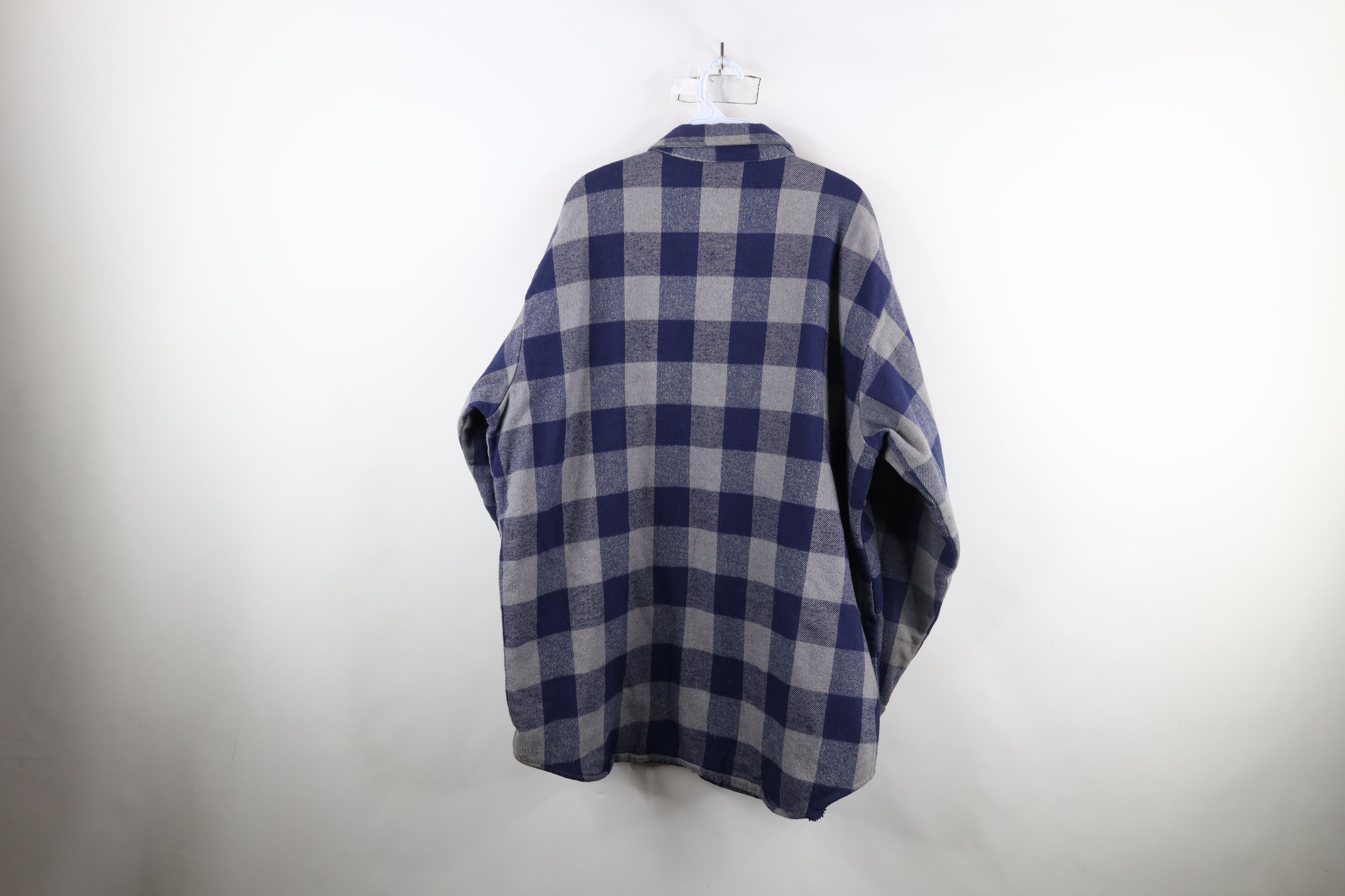Vintage Vintage 90s Streetwear Flannel Button Shirt Jacket Jac USA Size US XXL / EU 58 / 5 - 15 Thumbnail