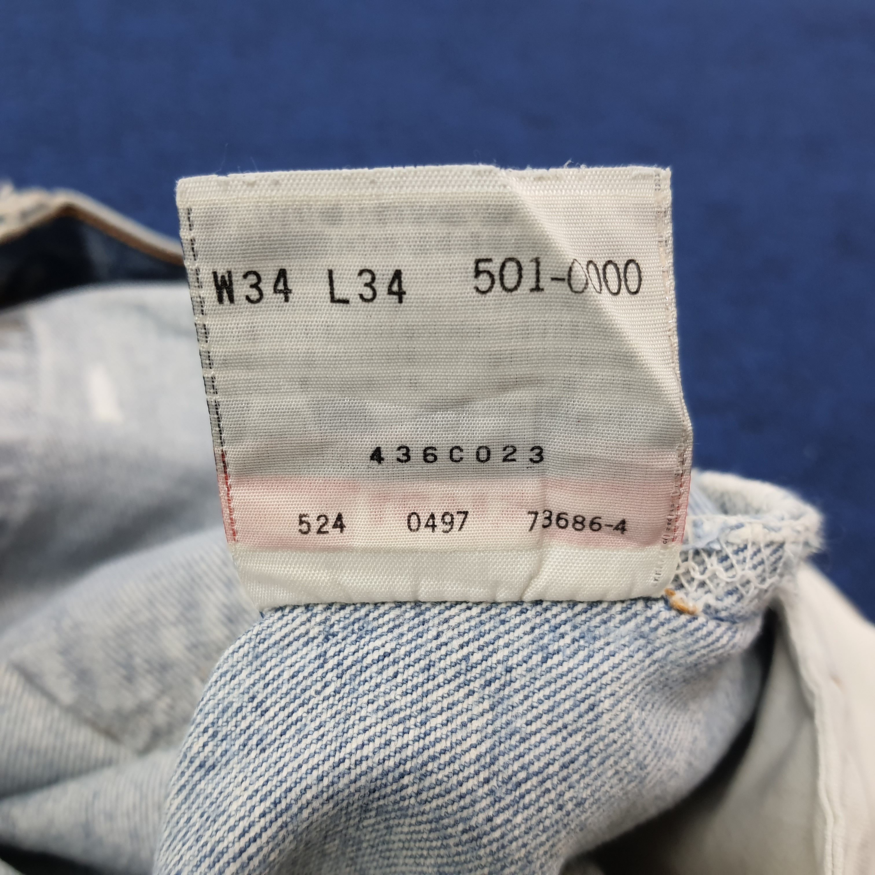 Levi's Vintage Levi's 501 Denim Distressed Style Jeans C252N18 Size US 31 - 8 Thumbnail