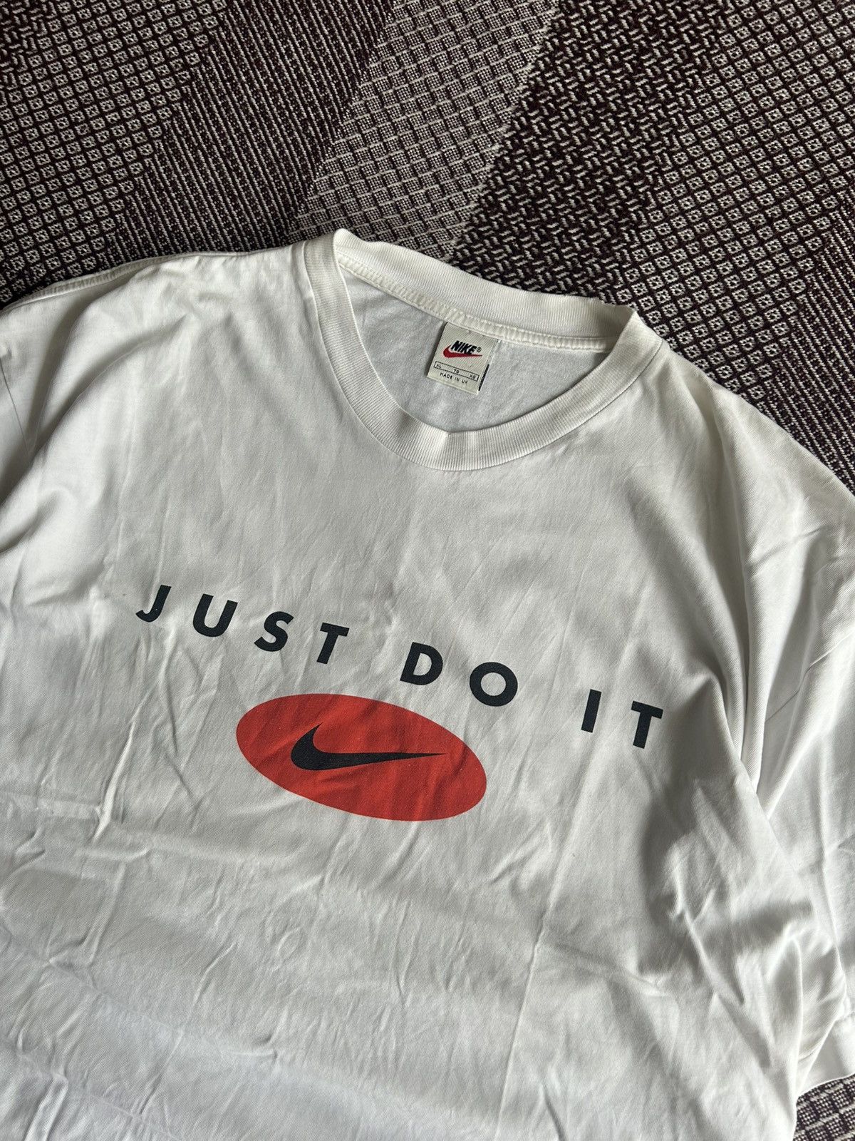 Nike Vintage Nike Just Do It 90s T-shirt Big Logo Sportswear XL Size US XL / EU 56 / 4 - 4 Thumbnail