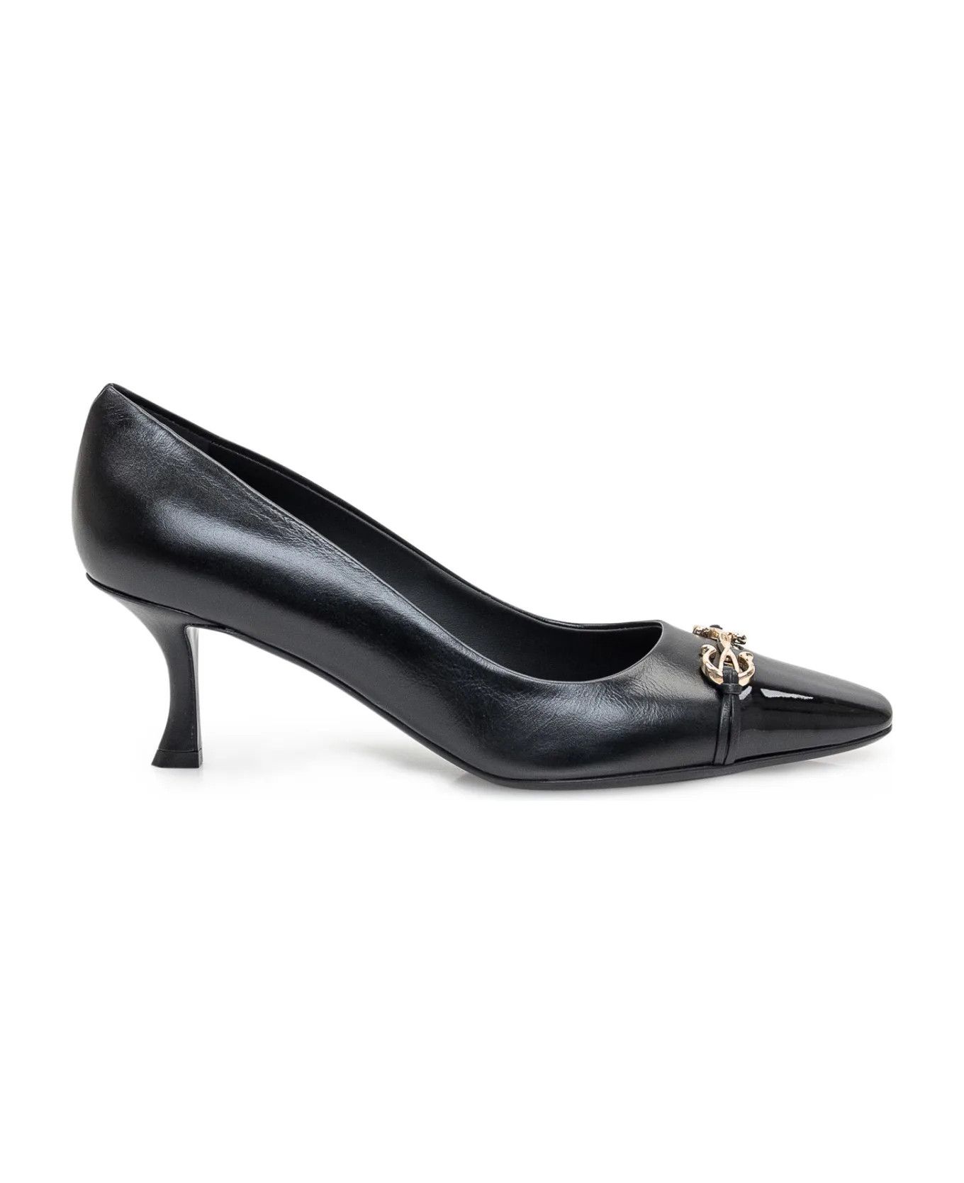 Salvatore Ferragamo o1y0426 Spool Heel Pumps in Black Size US 6 / IT 36 - 1 Thumbnail