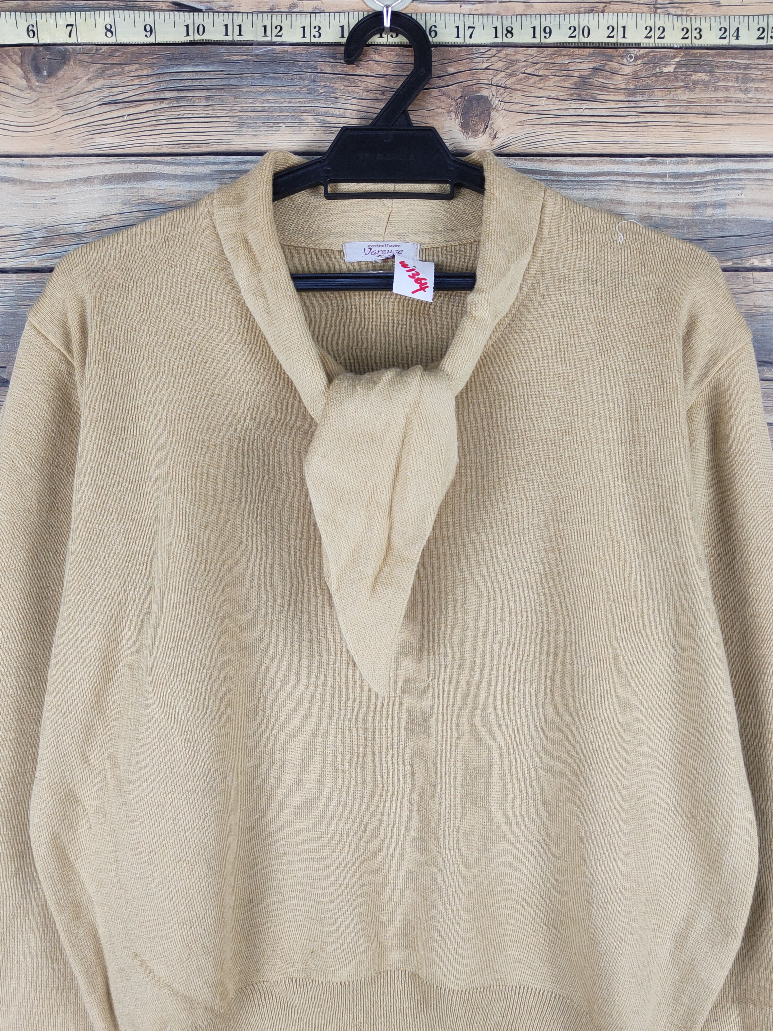 Vareuse Mustard Knitwear Crop Tops #W1364
