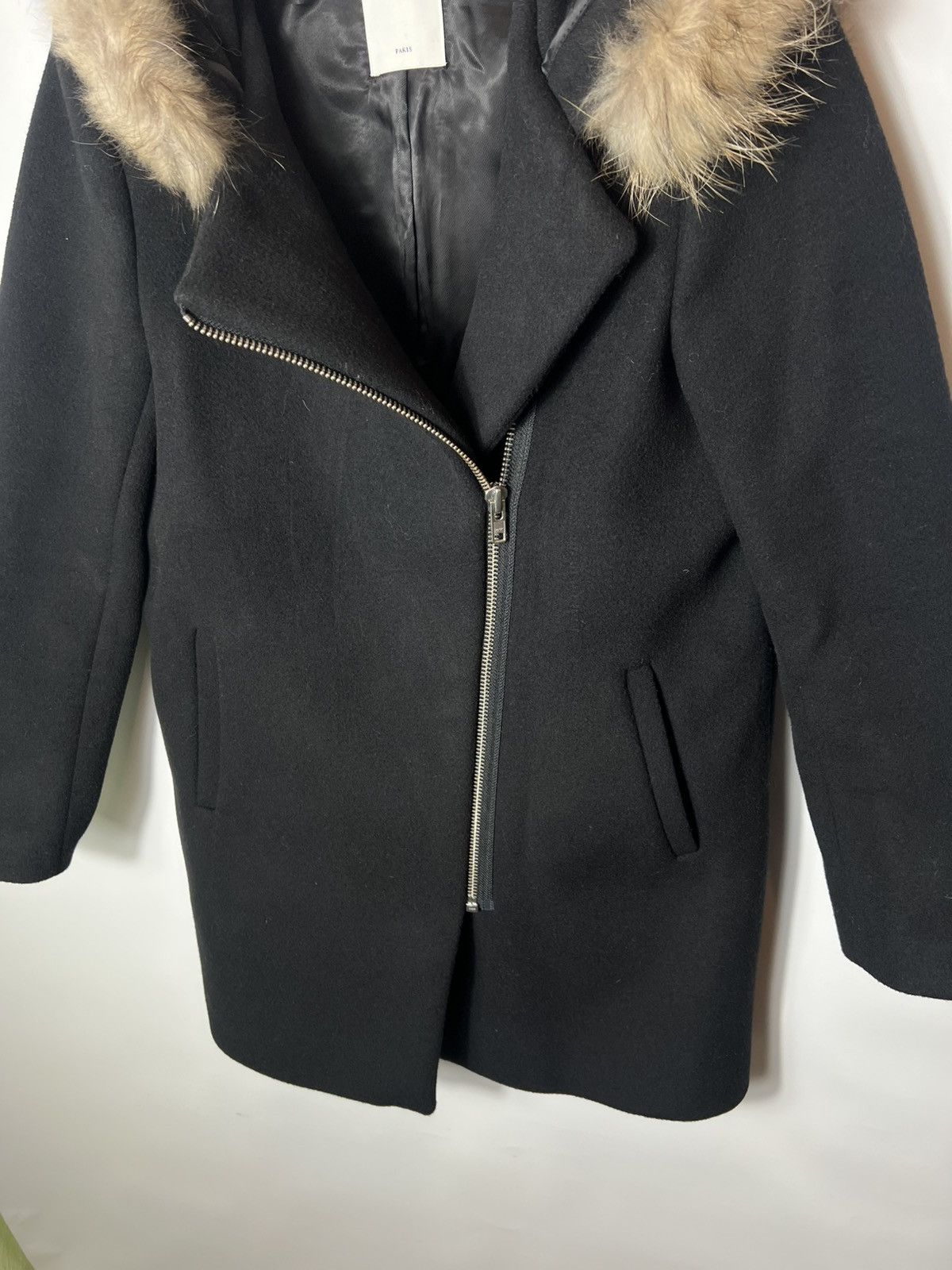 Sandro Luxury designer Sandro Faux Fur Woole Coat Size Fr 38 Size S / US 4 / IT 40 - 3 Thumbnail