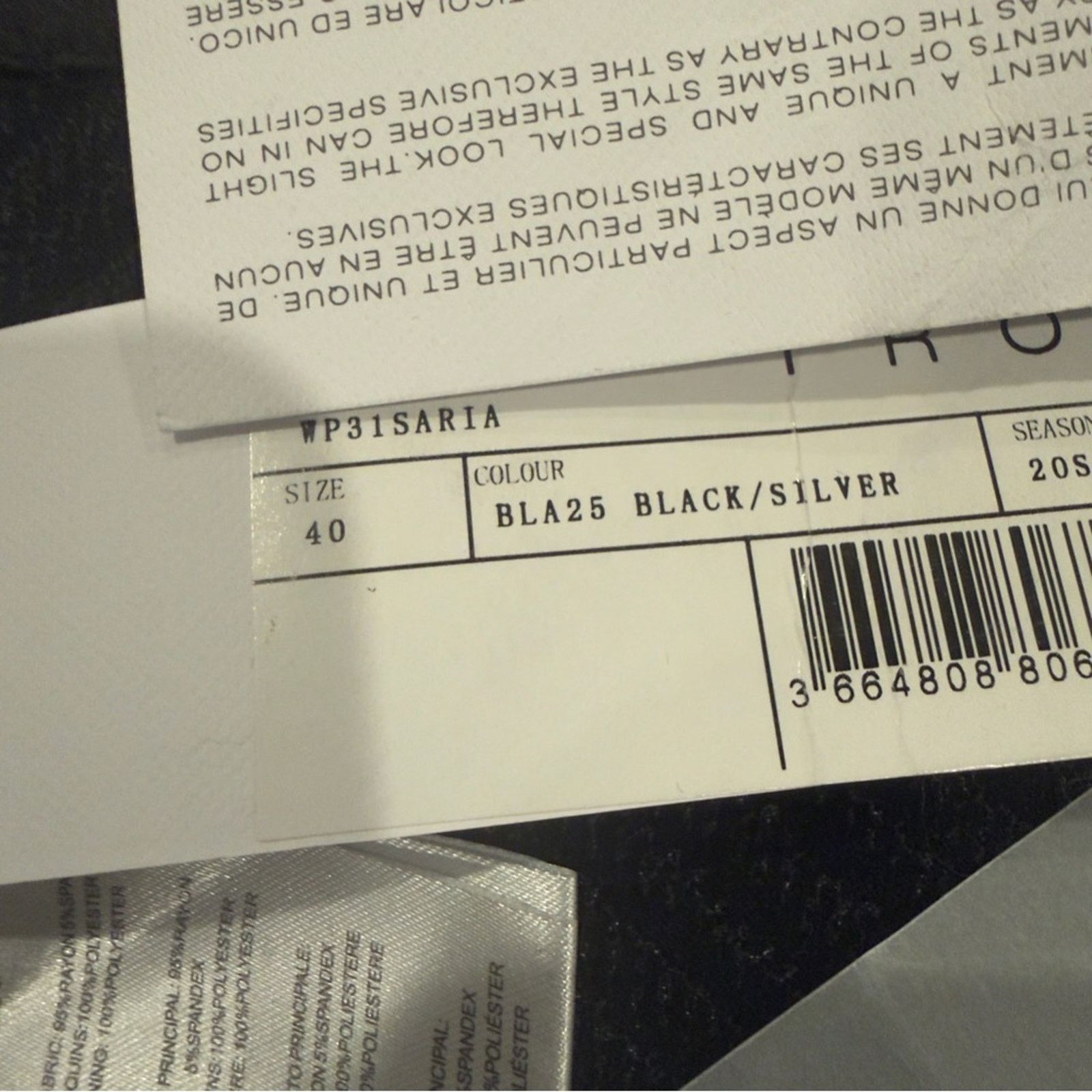 Iro BNWT IRO Shimmering Black/SilverMini Saria Skirt size 40 Size 27" / US 4 / IT 40 - 5 Thumbnail