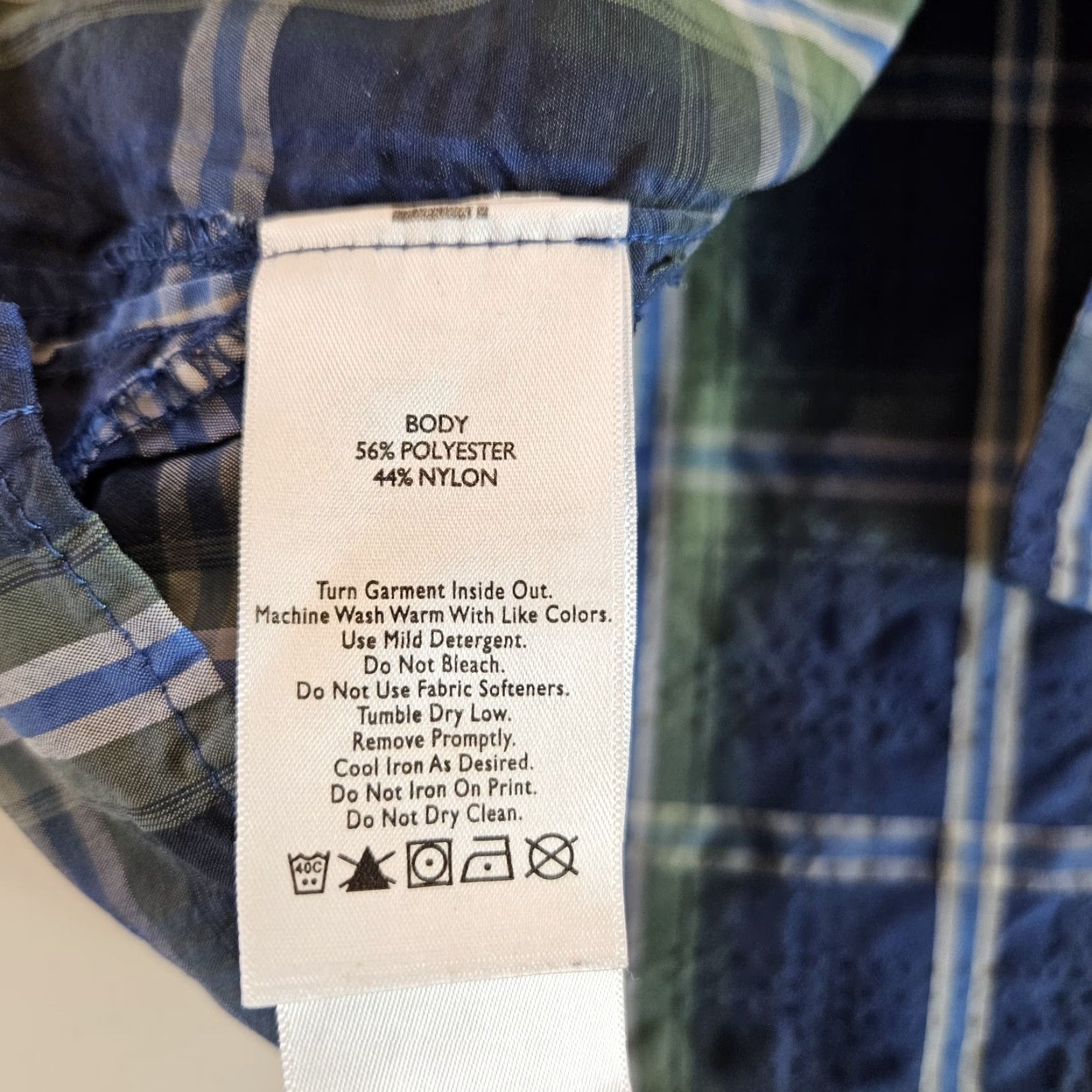 Eddie Bauer Eddie Bauer Mens Button-Up Shirt XL Blue Green Plaid Short Sleeve Size XL Size US XL / EU 56 / 4 - 4 Thumbnail