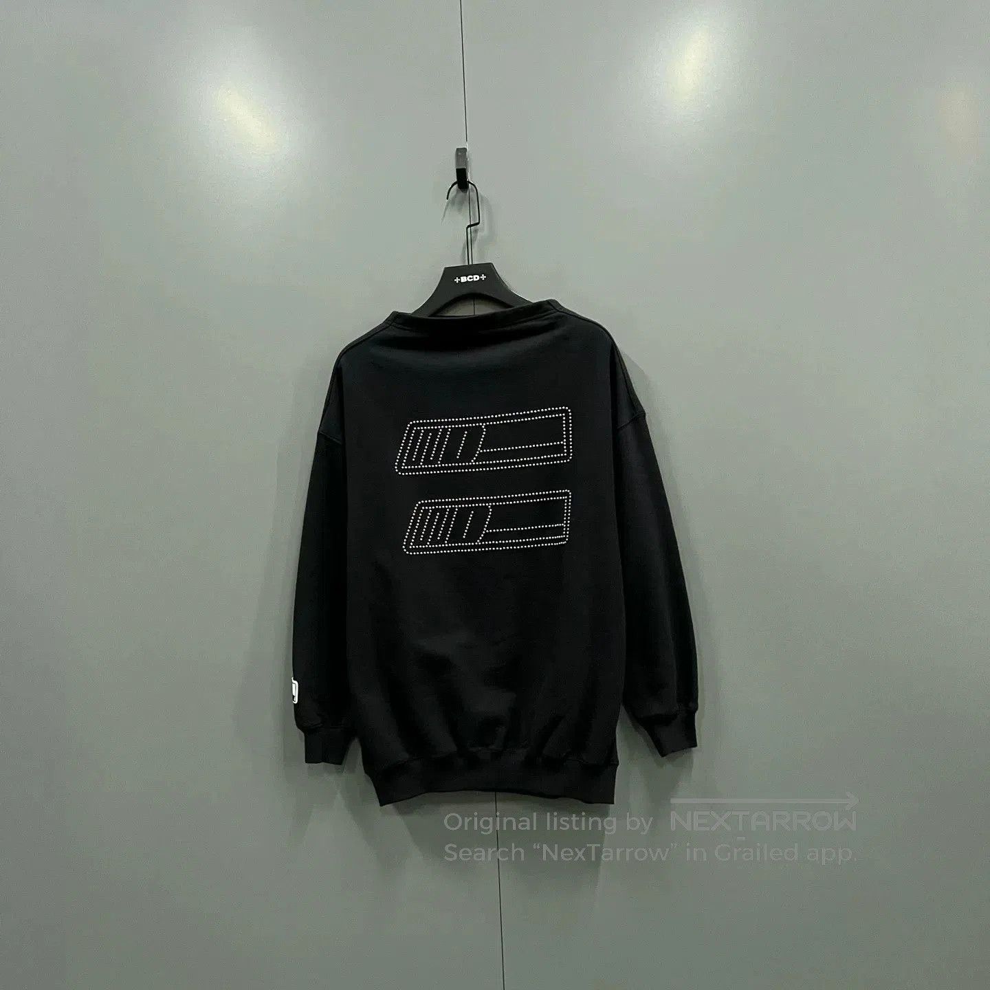WE11DONE black double-breasted logo sweatshirt. Size XS / US 0-2 / IT 36-38 - 1 Thumbnail
