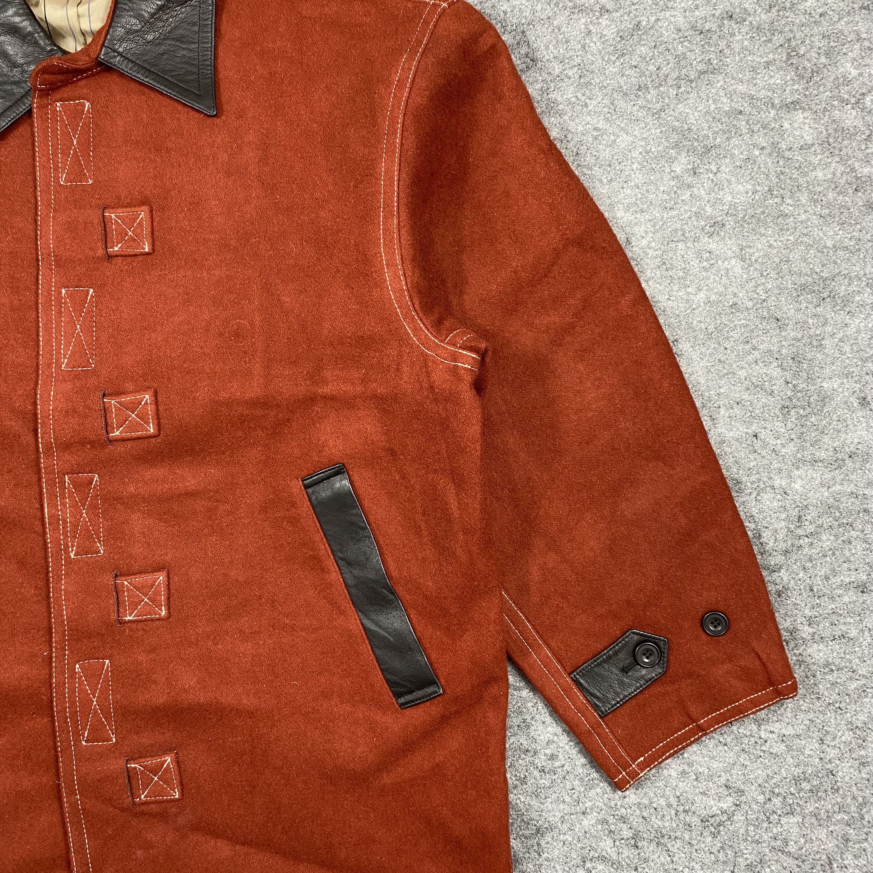 Kapital VINTAGE LEATHER WOOL KAPITAL STYLE CHORE JACKET-J539 Size US L / EU 52-54 / 3 - 5 Thumbnail