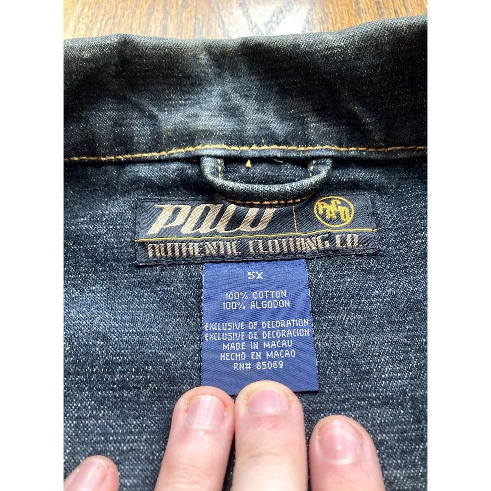 Vintage VINTAGE Paco Denim Jacket Mens 5XL Blue Jeans Trucker Streetwear Jacket Size US 39 - 6 Thumbnail
