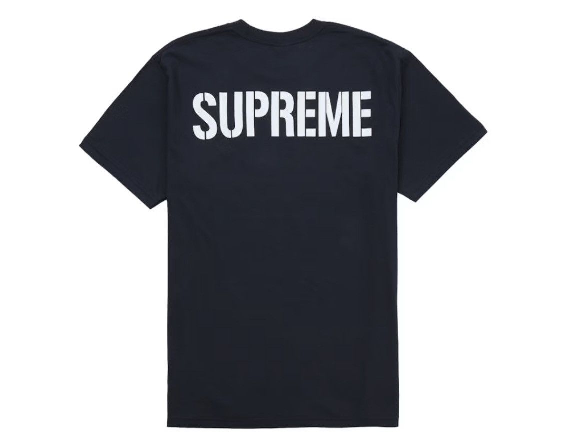Supreme supreme world famous navy tee Size US L / EU 52-54 / 3 - 2 Thumbnail