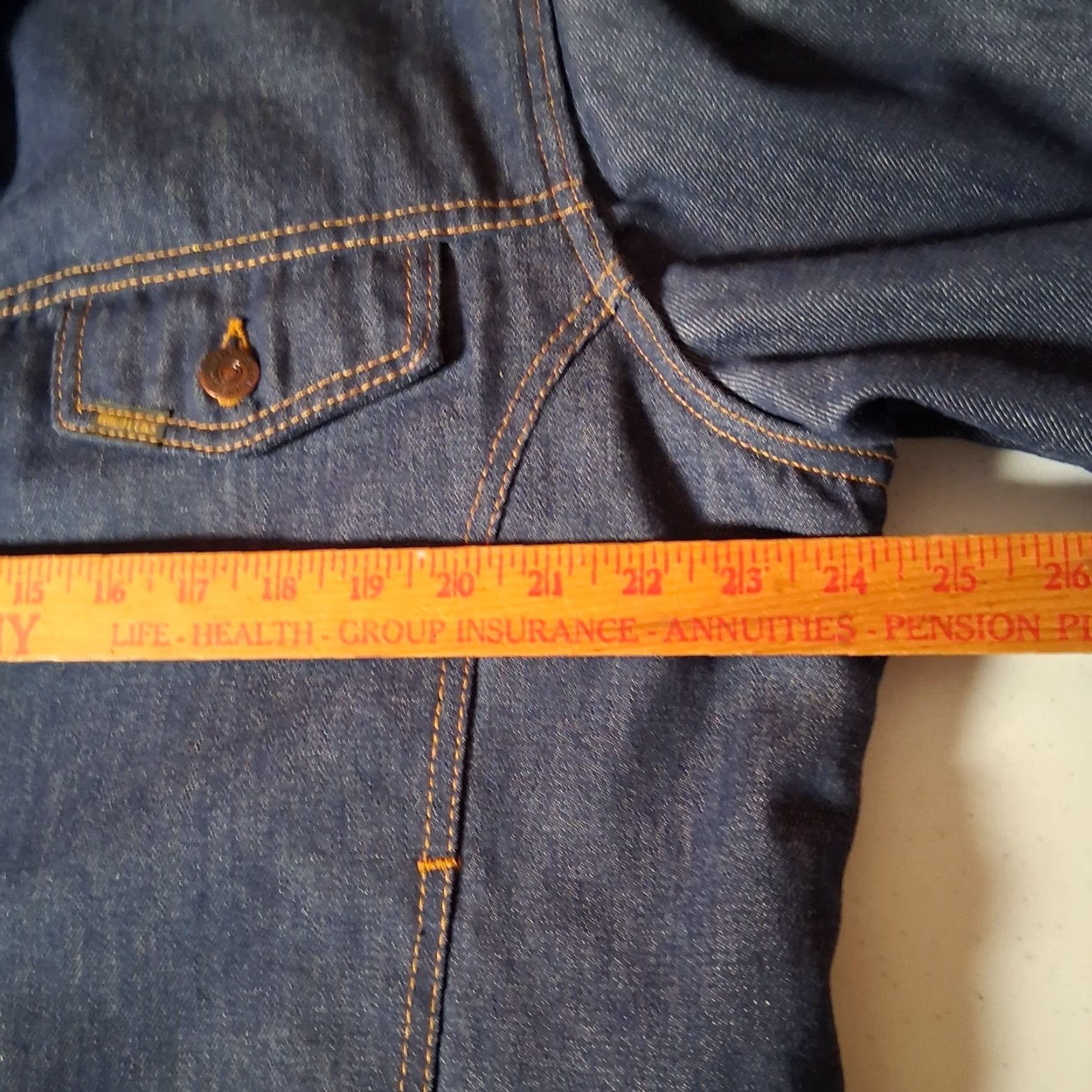 Sears Vintage Sears Roebucks Denim Trucker Jean Jacket Men 46 R Sherpa Lined Blue Size US 30 / EU 46 - 5 Thumbnail
