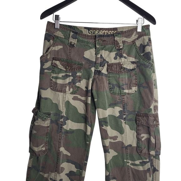Vintage Vintage Sidestreet Camouflage Cargo Military Utility Pants Size 30" / US 8 / IT 44 - 2 Thumbnail