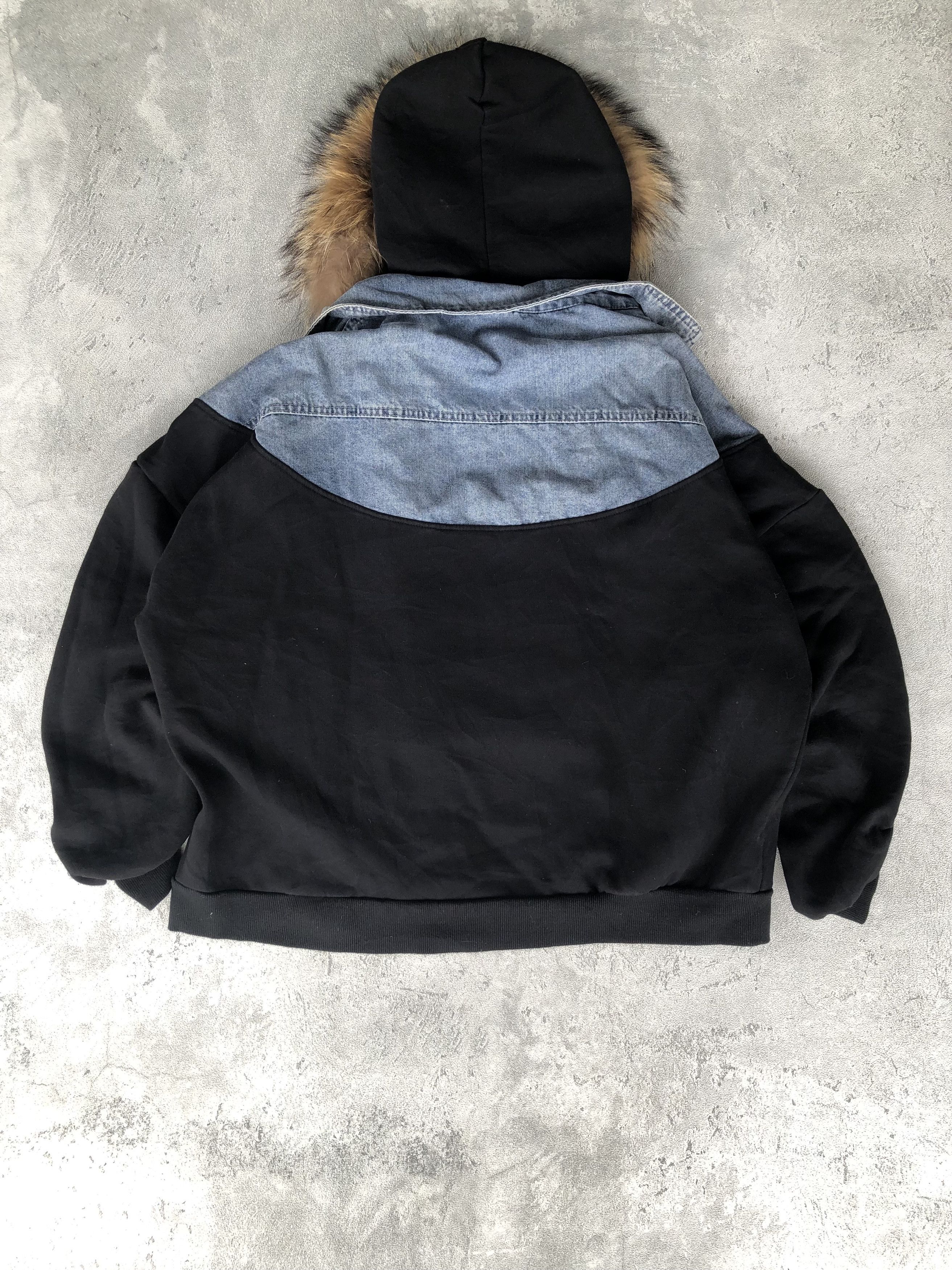If Six Was Nine × Japanese Brand × Le Grande Bleu (L.G.B.) Vintage Y2k Doublelayer Jeans Hybrid Denim Hoodie Fur Size XL / US 12-14 / IT 48-50 - 10 Thumbnail