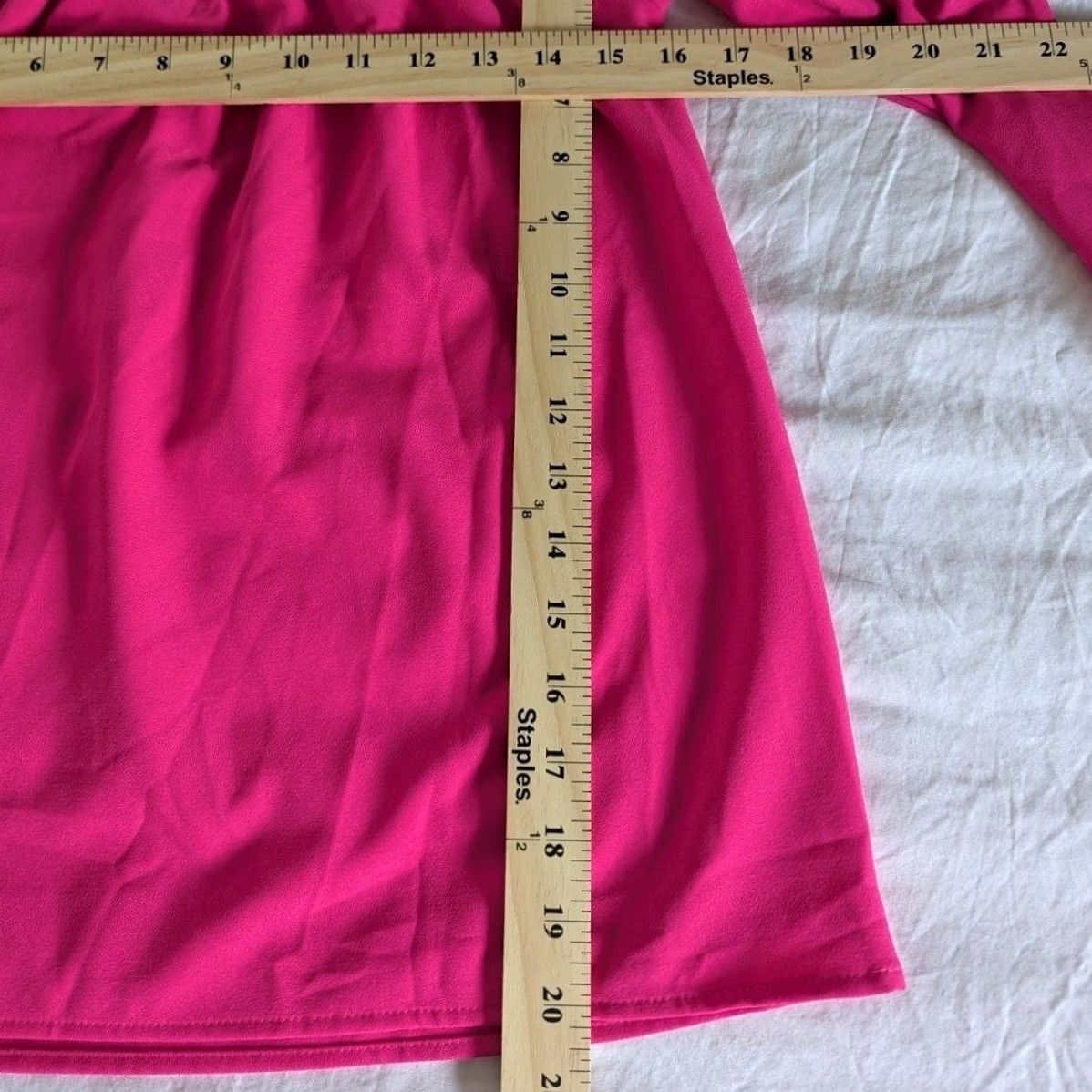 Bell Hot Pink Off the Shoulder Bell Sleeve Top Womens Sz S Romantic Feminine Flowy Shirt Ladies Small Pink Blouse Casual Party 90s Beach USA Style Size S / US 4 / IT 40 - 5 Thumbnail