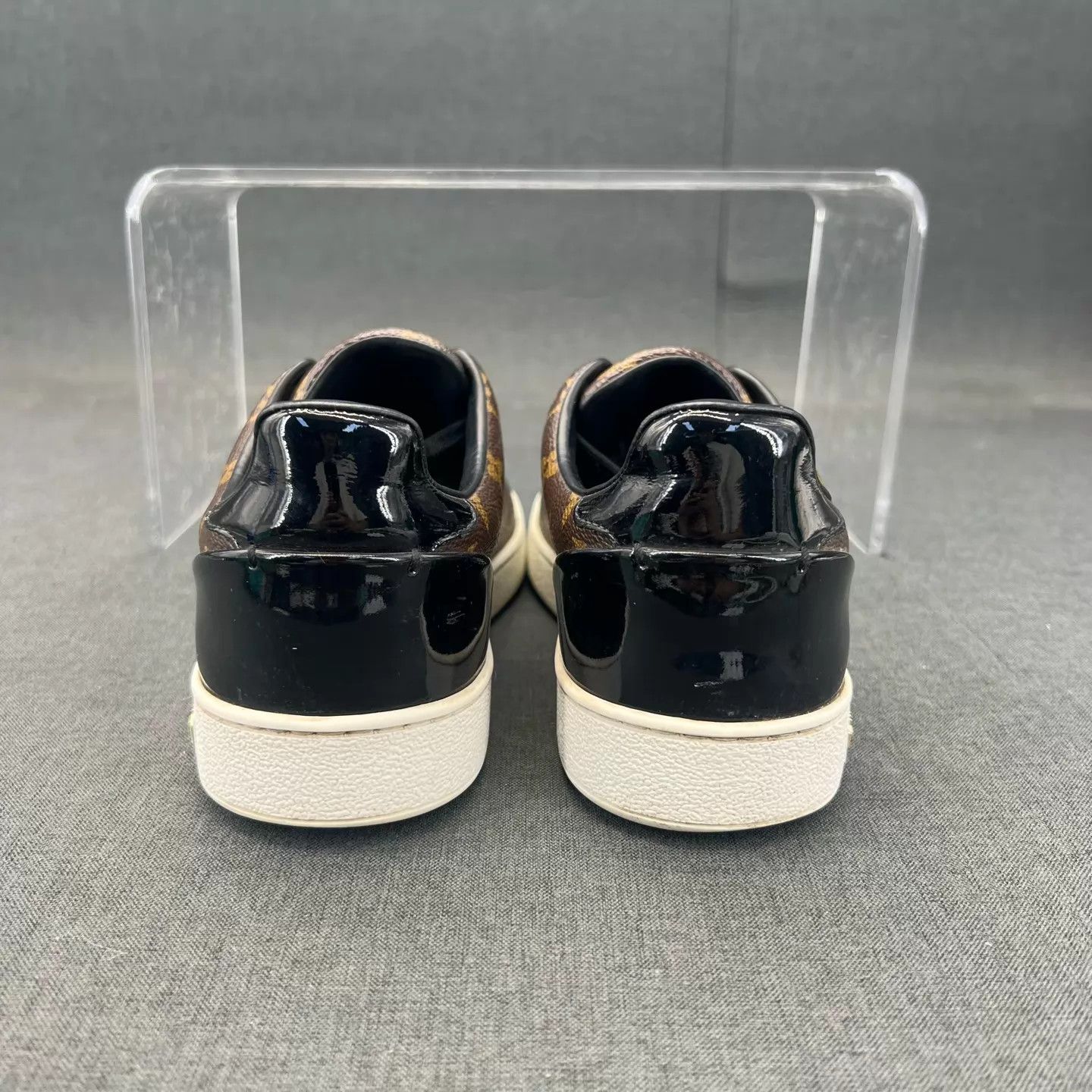 Louis Vuitton LV Monogram Brown Sneakers Women's Size 37.5 Like New Size US 7 / IT 37 - 5 Thumbnail