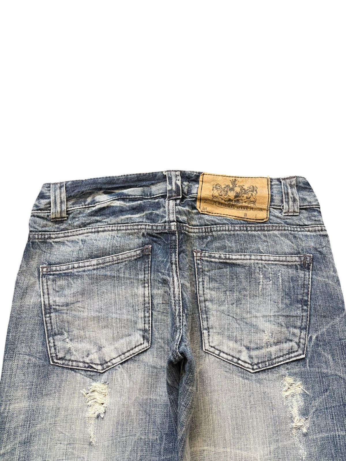 Ksubi Vintage / Y2K Unbranded Bleached Wash Distress Jeans Size 29" - 4 Thumbnail