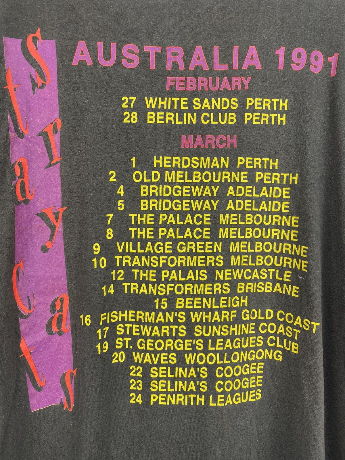 Band Tees Vintage 90s Stray Cats Rockabilly band Australia tour tee Size US L / EU 52-54 / 3 - 5 Thumbnail