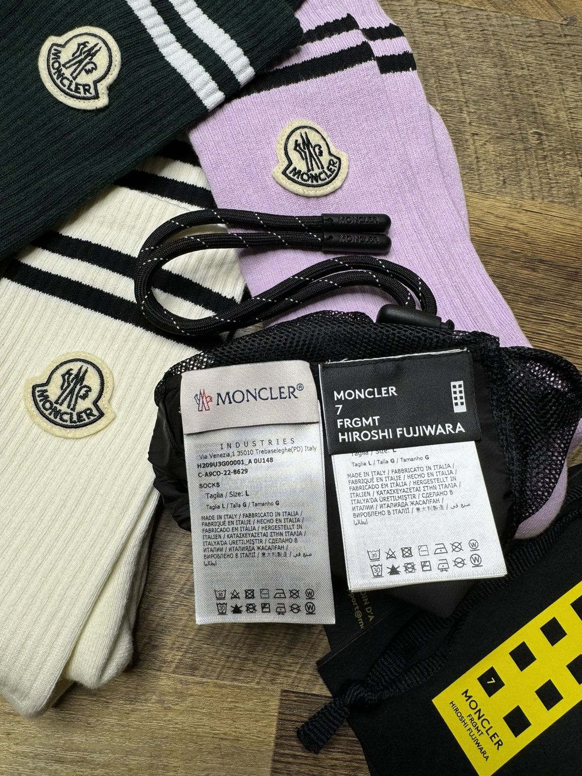 Fragment Design × Moncler Moncler Genius Fragment FRGMT high socks 3 Pack Size ONE SIZE - 7 Thumbnail