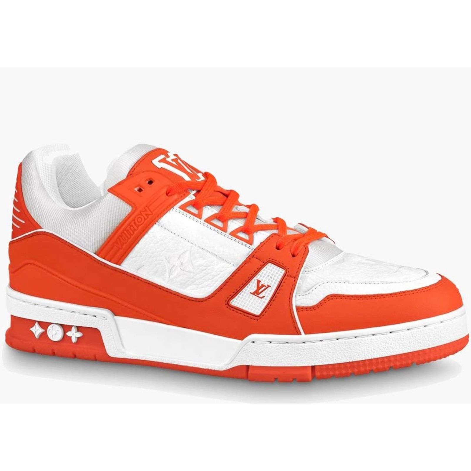 Louis Vuitton Louis Vuitton Orange White Empreinte Leather Low Trainer Size US 9 / EU 42 - 4 Thumbnail
