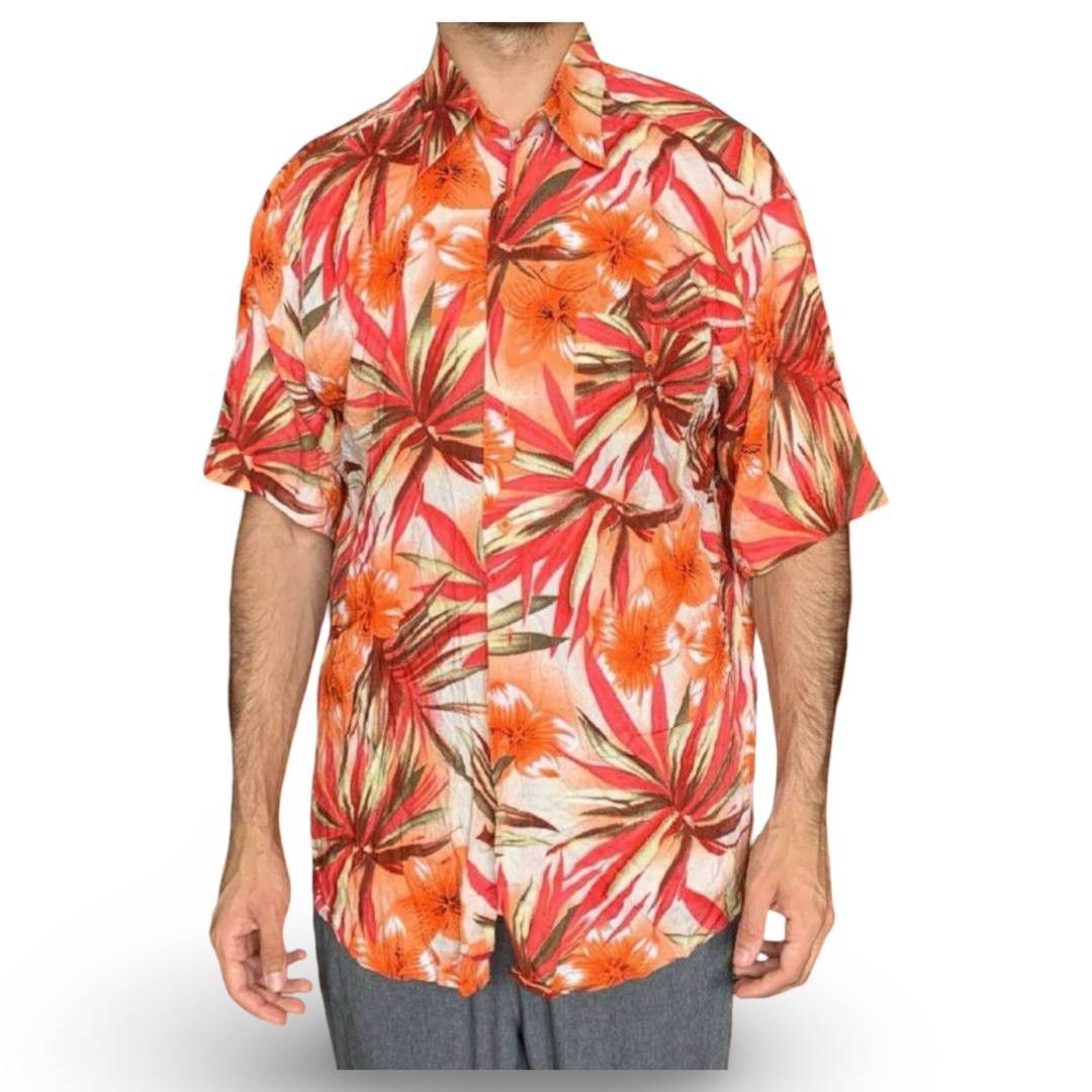 Vintage VTG Hawaiian shirt #483 Size US XL / EU 56 / 4 - 1 Thumbnail