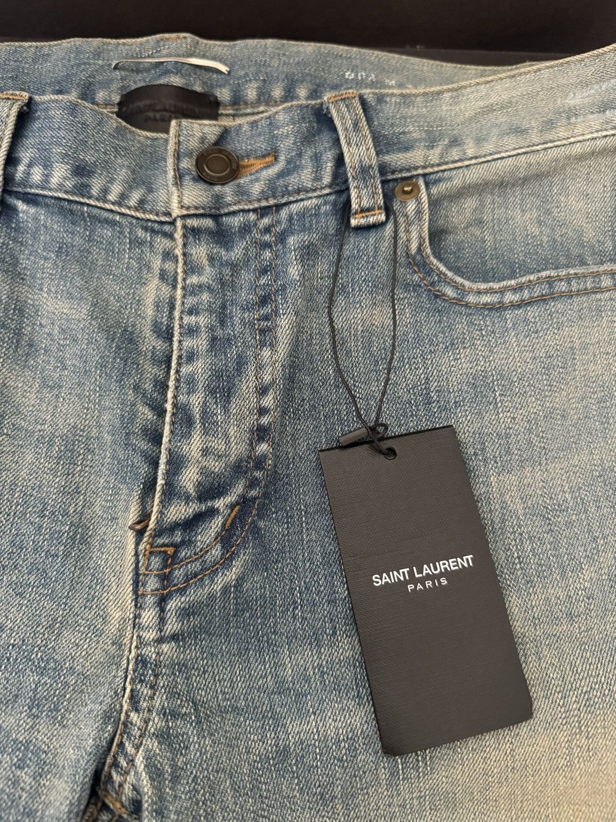 Saint Laurent Paris Saint Laurent Paris Crash Destroyed Jeans 30 Hedi Slimane Size US 30 / EU 46 - 10 Thumbnail