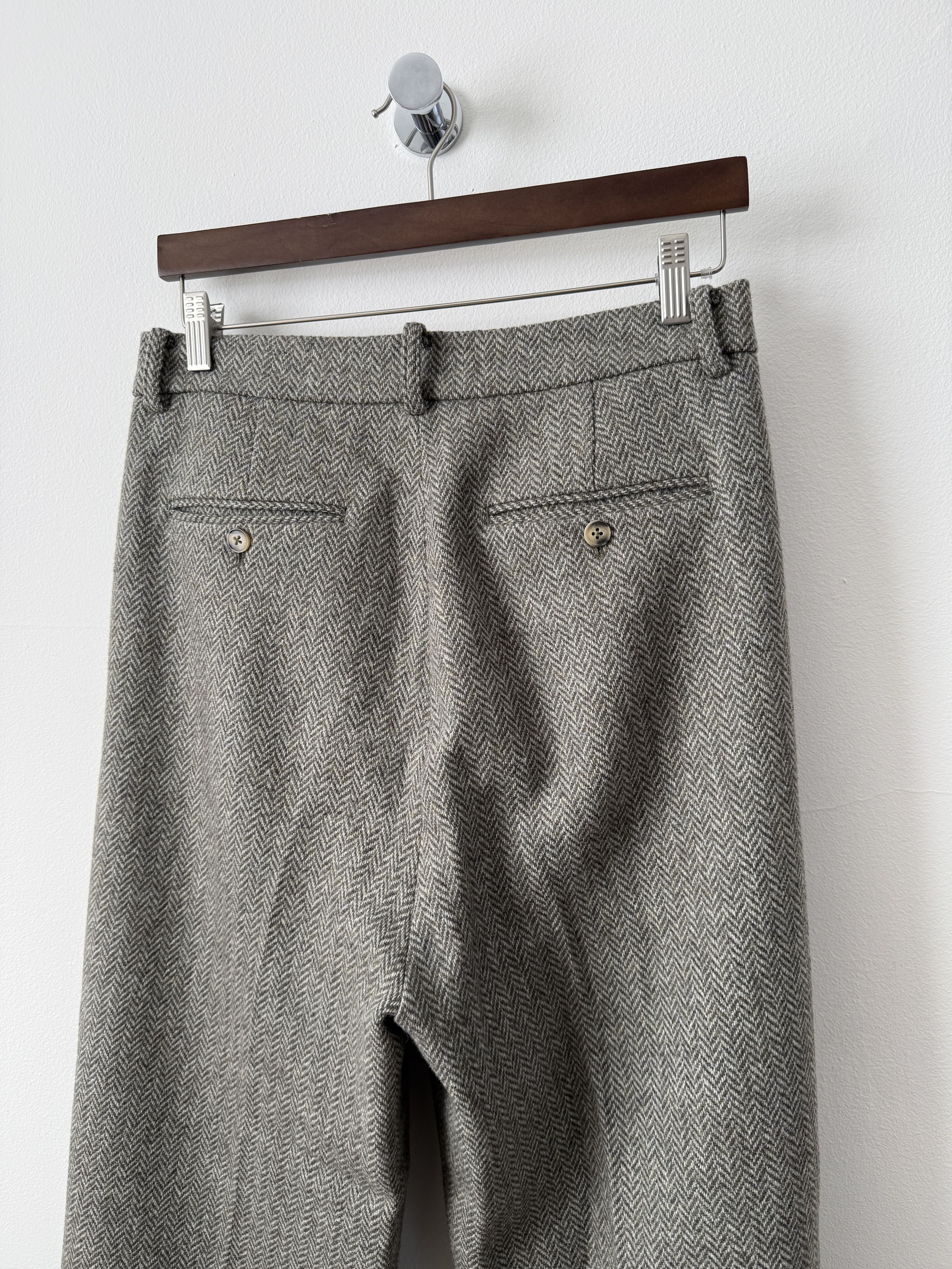 Ojardorf O. Files Herringbone Wool Trousers Size US 32 / EU 48 - 11 Thumbnail