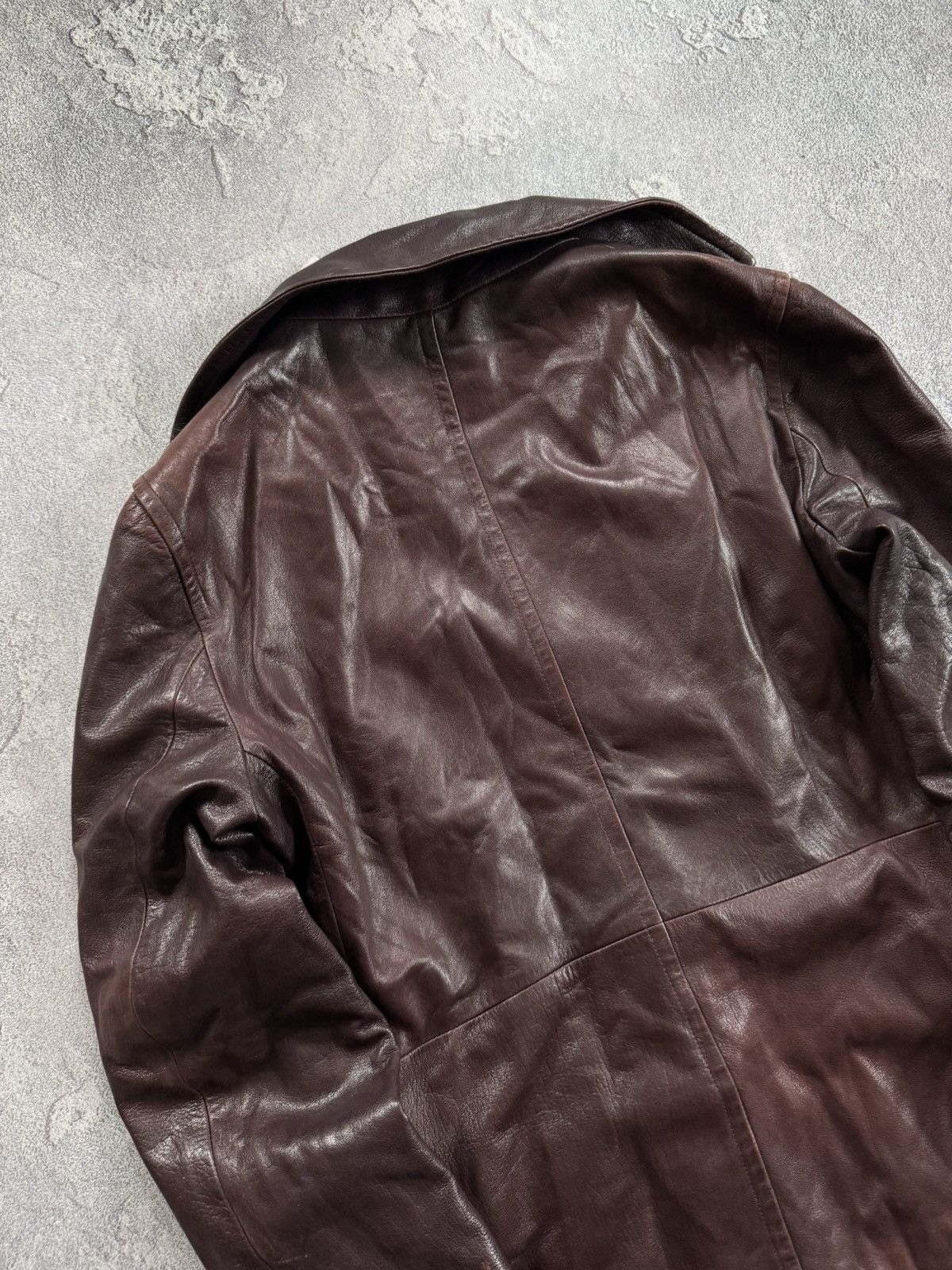 Jil Sander × Vintage Jil Sander 42 Wmns leather jacket blazer coat vintage Size M / US 6-8 / IT 42-44 - 19 Thumbnail