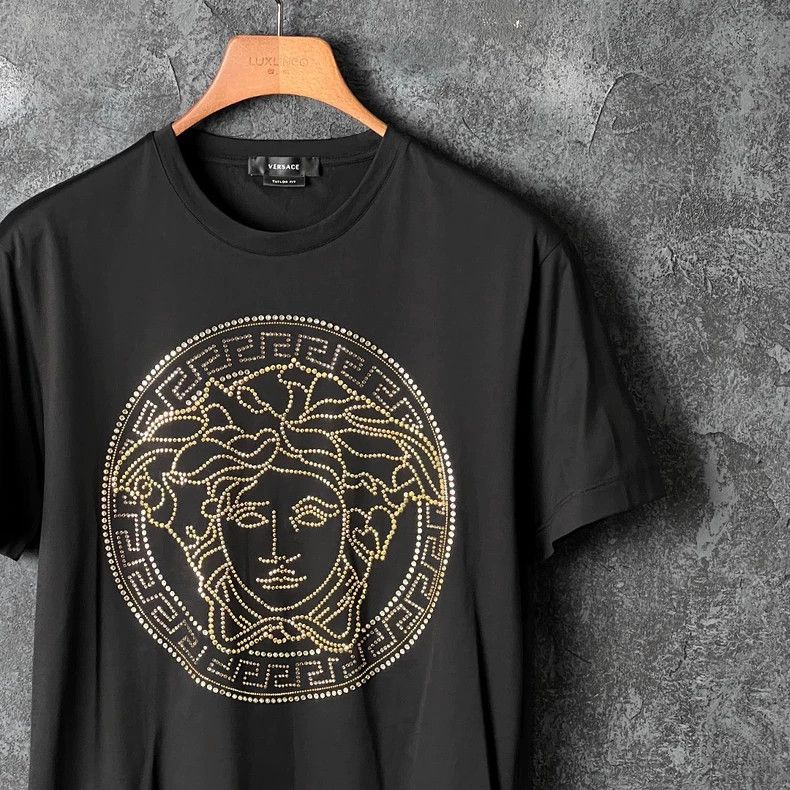 Versace Versace Medusa cotton crewneck short-sleeved T-shirt Size US XS / EU 42 / 0 - 3 Thumbnail
