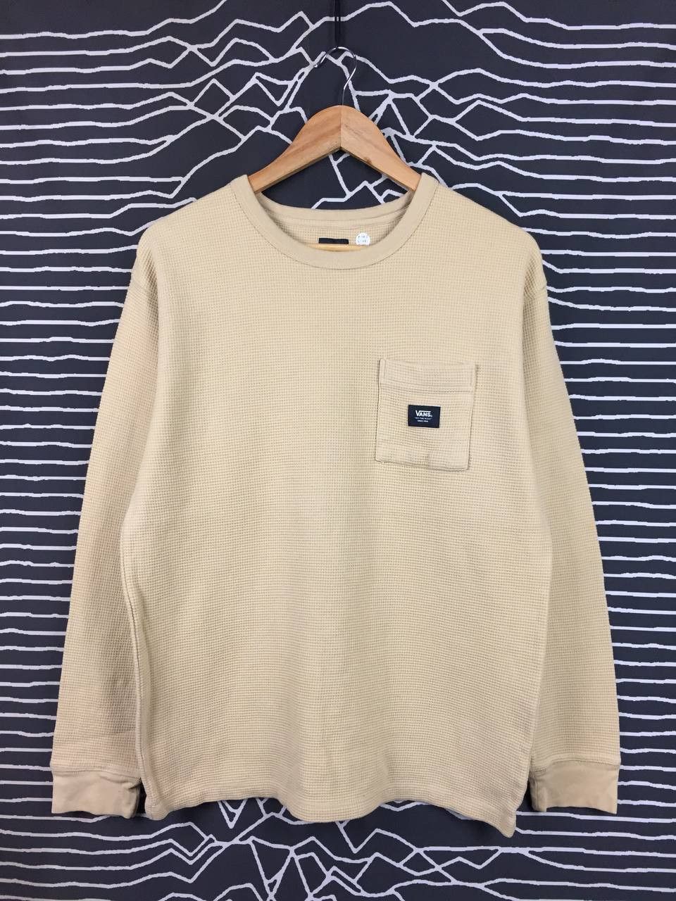 Vans Vans Off The Wall Waffle Knit Classic Fit Long Sleeve Tee Size US M / EU 48-50 / 2 - 1 Thumbnail