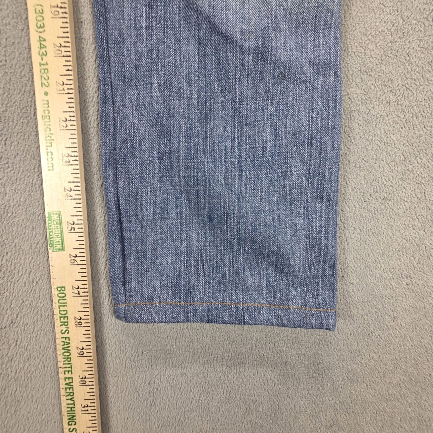 Diesel Diesel Jeans Mens Blue Light Wash Straight 30x28 Denim ZAF Italy Distressed Pockets Logo Regular Fit Vintage: No Gender: Mens Size US 30 / EU 46 - 4 Thumbnail