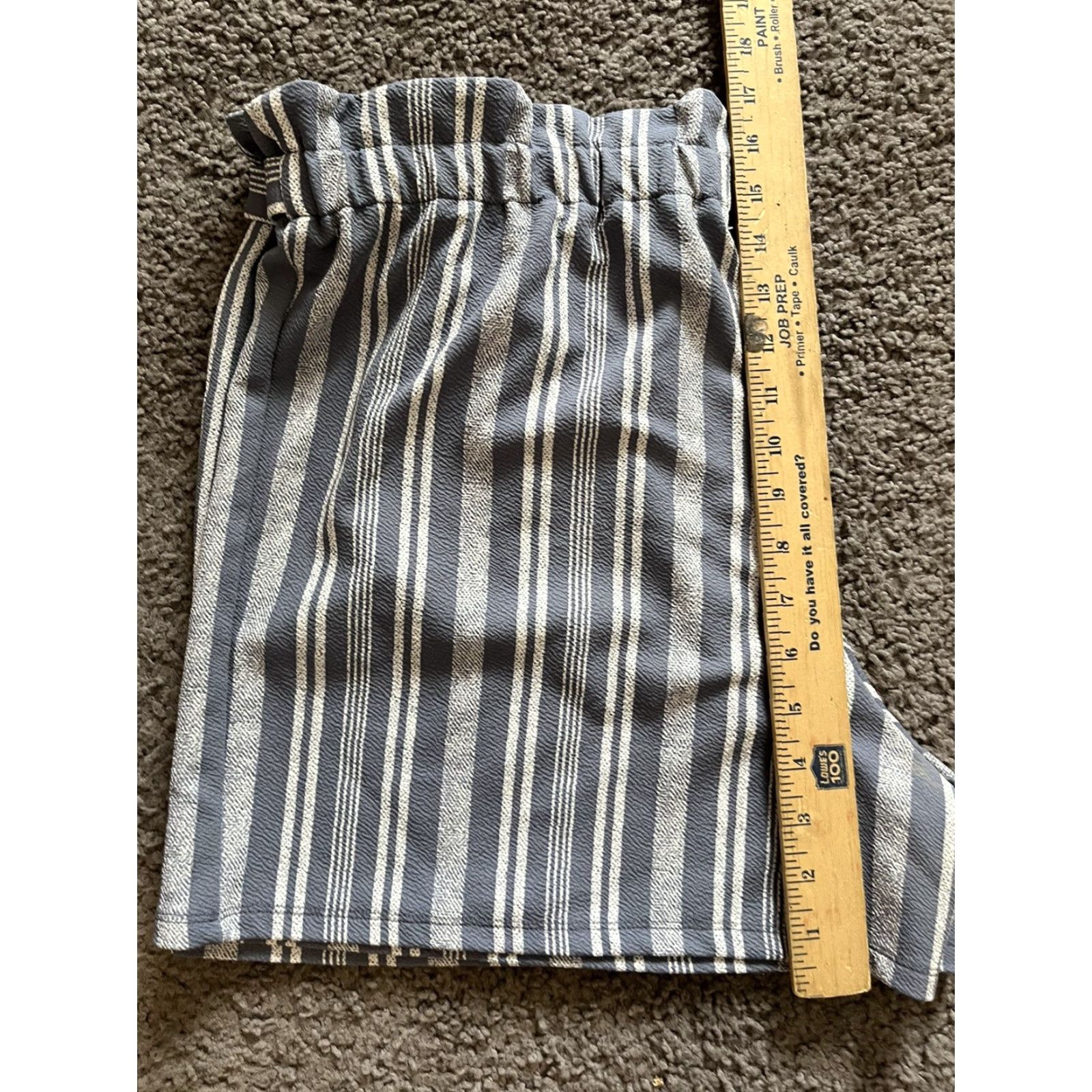 Vintage Harlow & Rose Stripe Shorts Elastic Waist Size XL Size 40" / US 18 - 4 Thumbnail