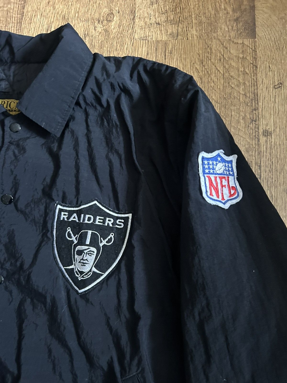 NFL Vintage Los Angeles Raiders NFL Coach Jacket Big Back Logo Size US L / EU 52-54 / 3 - 4 Thumbnail