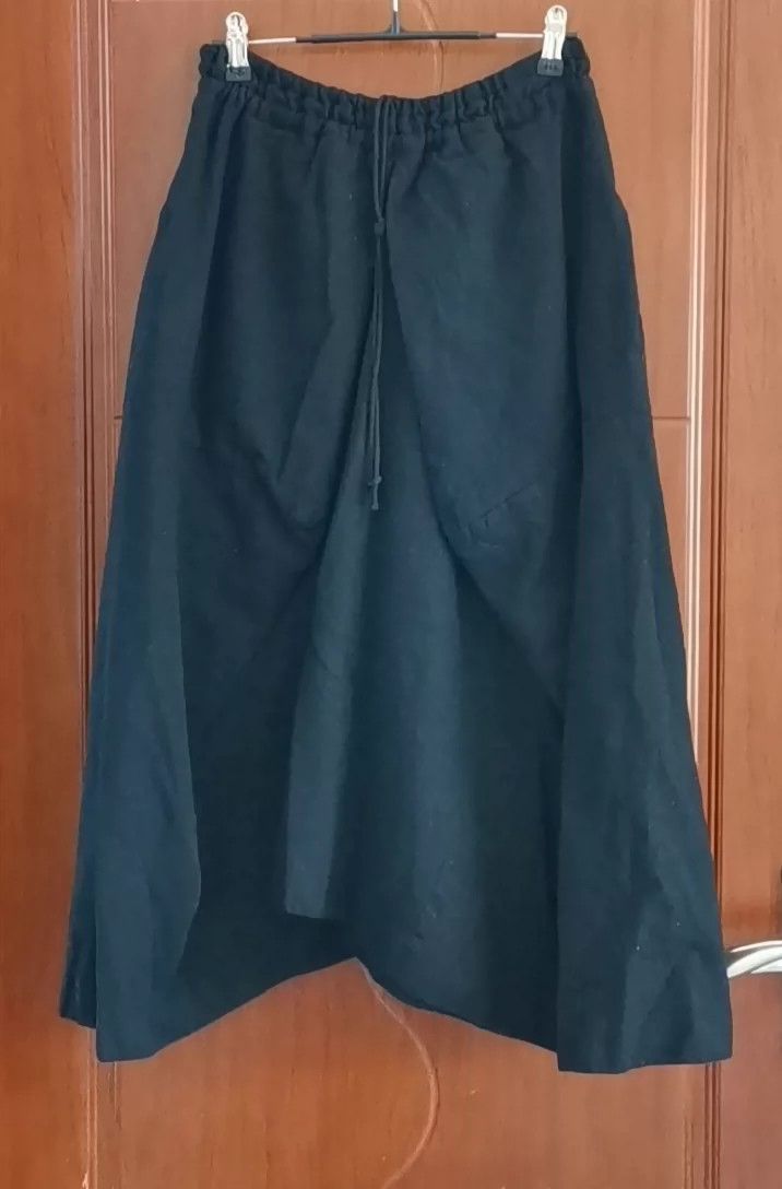 Yohji Yamamoto Yohji Yamamoto Wool Midi Skirt - dmc Size US 30 / EU 46 - 1 Thumbnail